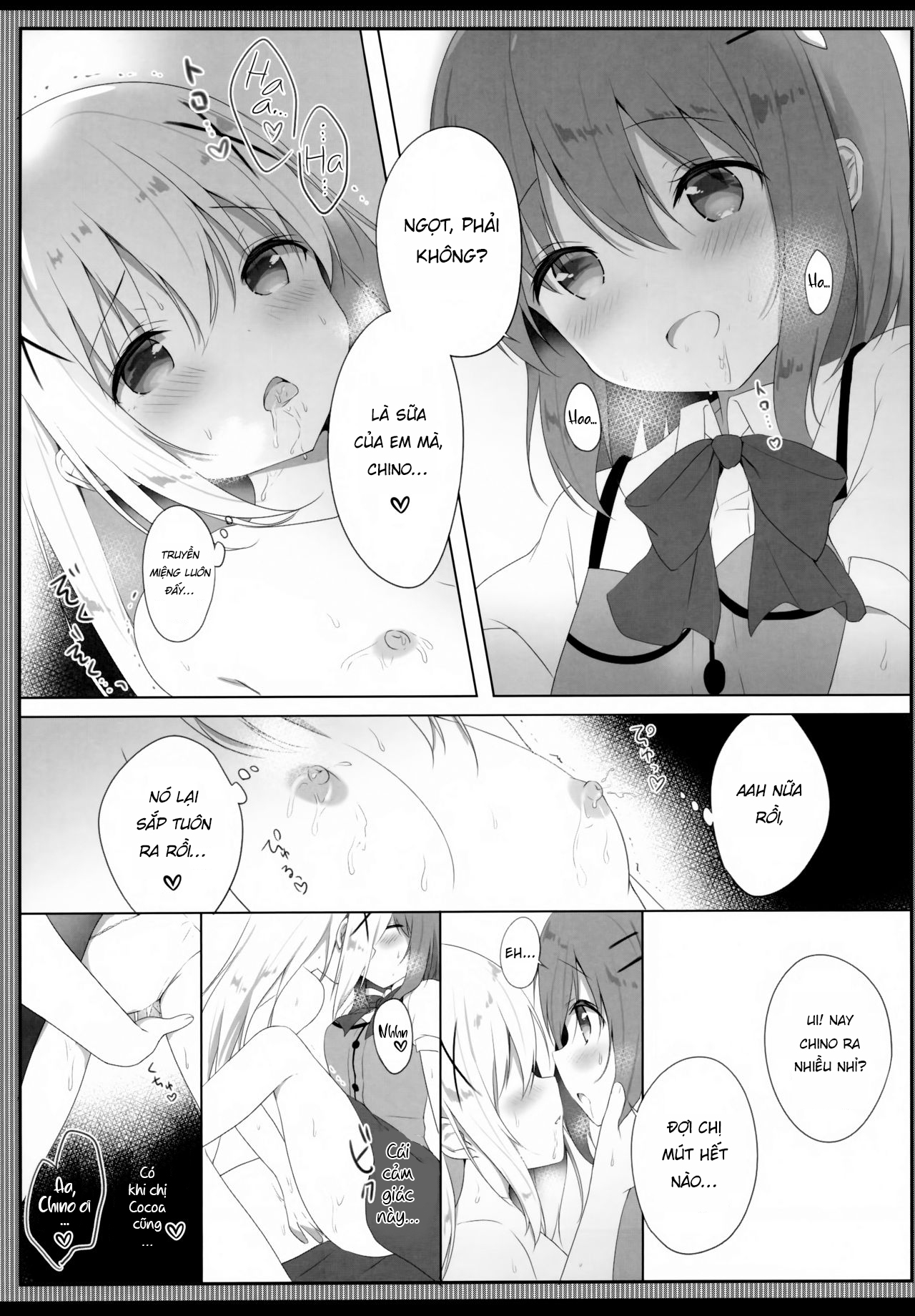 Đọc truyện hentai Chino’s Sweet & Fatty Milk - Oneshot