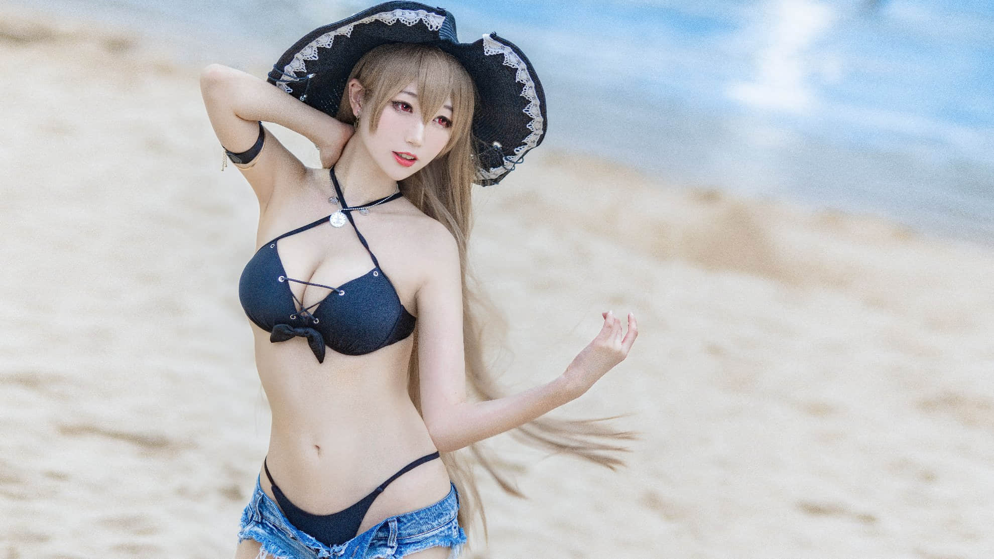 Đọc truyện hentai Tuyển tập Albums siêu phẩm Cosplay - Chap 857 - [Zhou Ji is a cute bunny] Jean Bart swimsuit (Azur Lane)