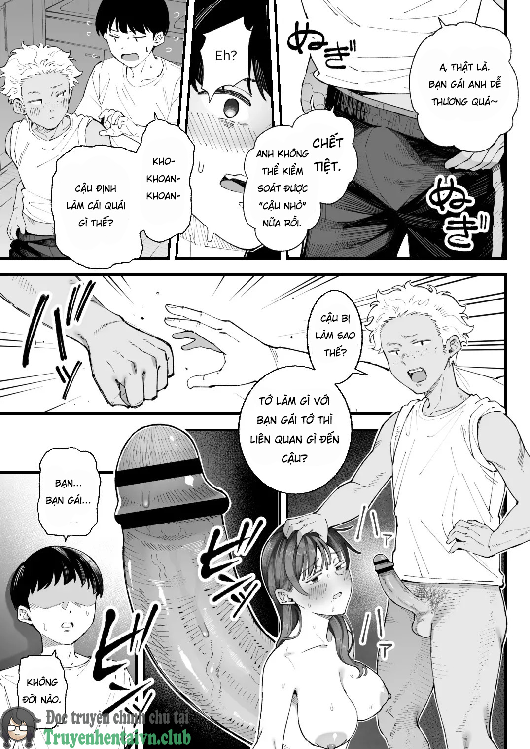 Đọc truyện hentai Boku to Aitsu to Ano Ko to KanojoMe, Him, the Girl and Her - Oneshot