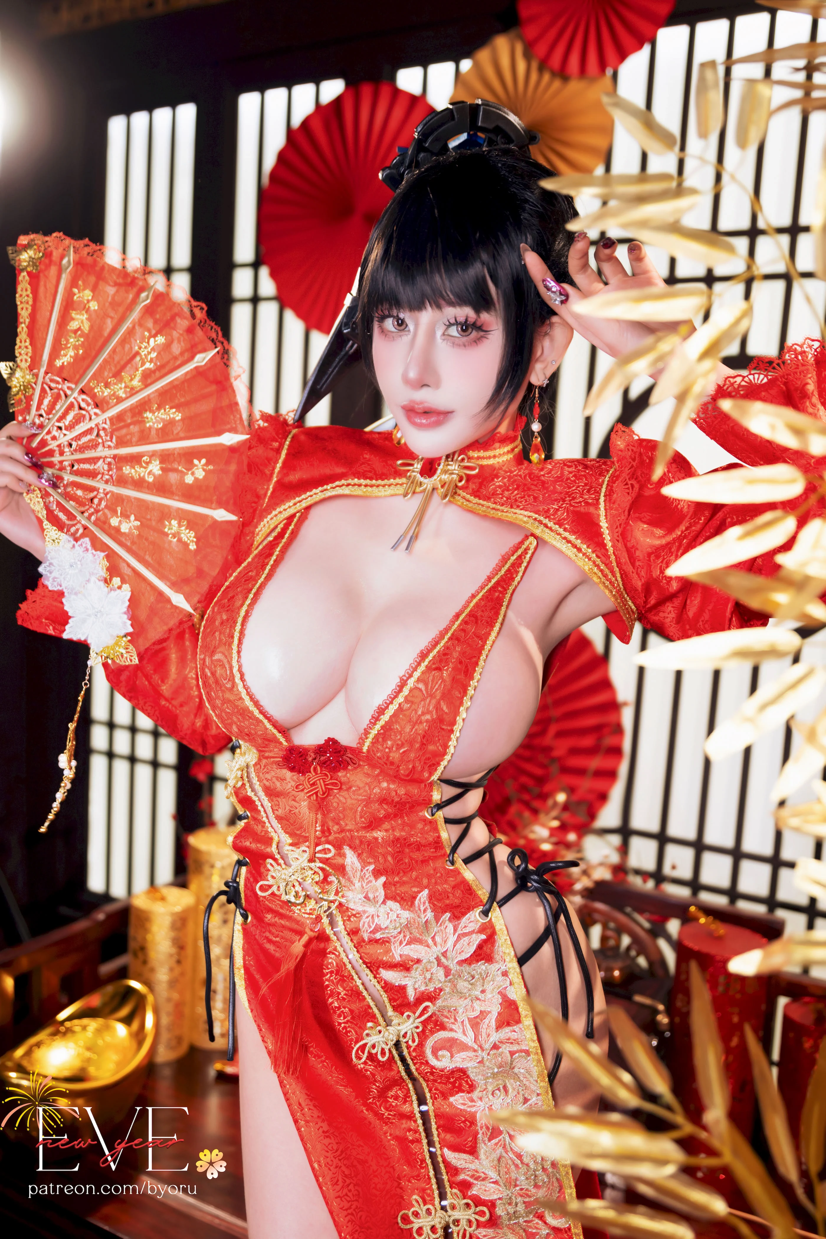 Đọc truyện hentai Tuyển tập Albums siêu phẩm Cosplay - Chap 1391 - Byoru - Eve New Year Qipao
