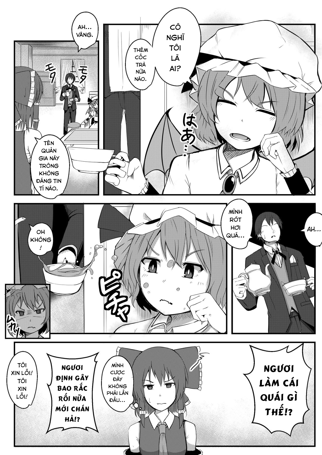 Đọc truyện hentai Kyuuketsu Reijou to Geboku Shitsuji (Touhou Project) - Oneshot