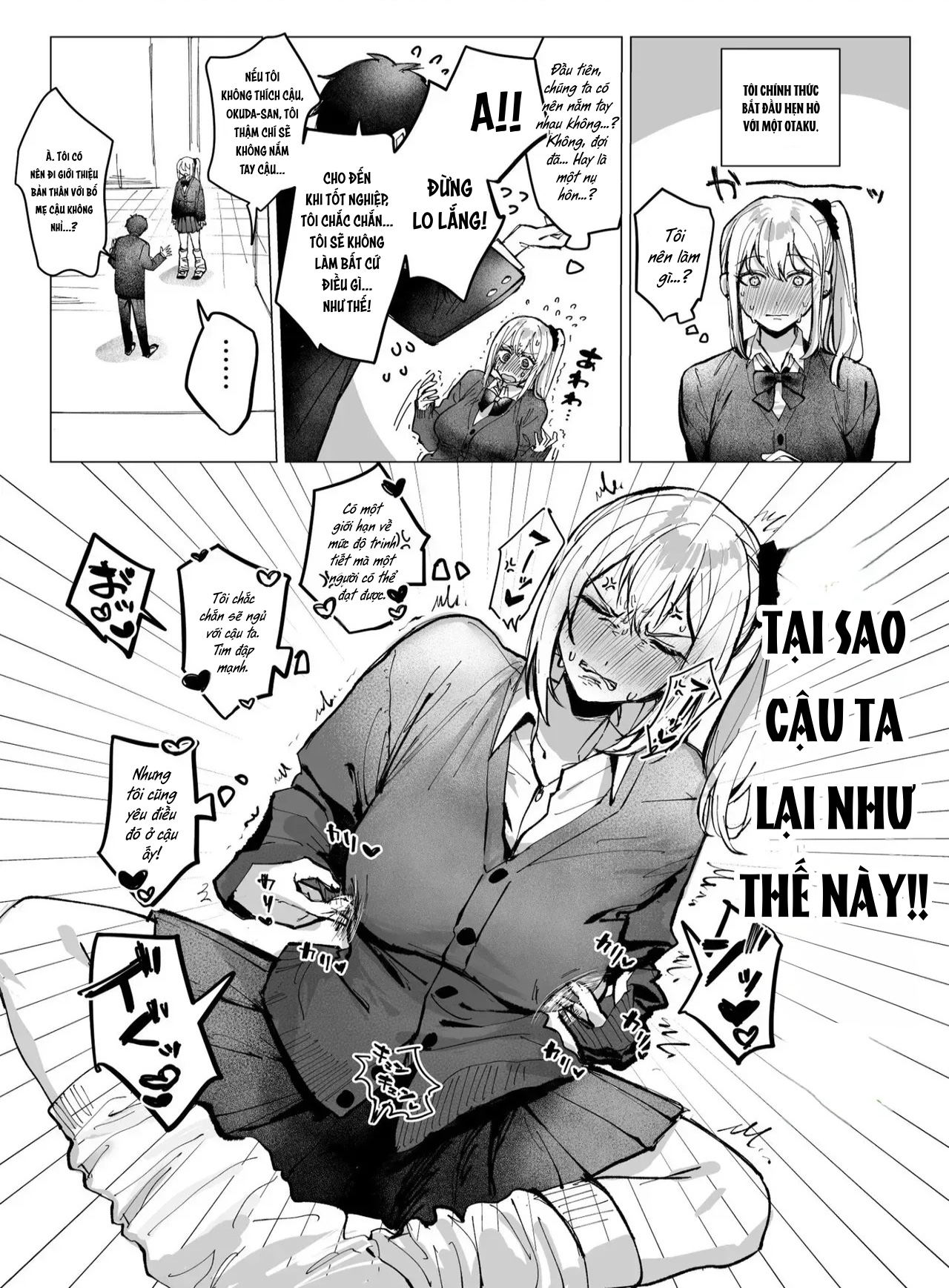 Đọc truyện hentai Ryou Kataomoi ga Minoranai Gyaru-san wa Iramura Chikunii ga Tomaranai! - Oneshot
