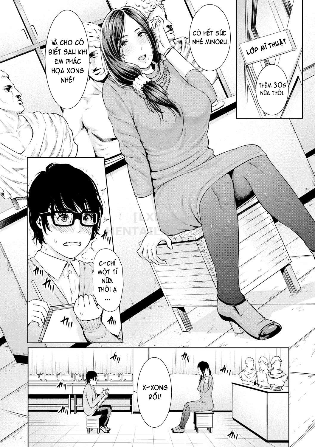 Đọc truyện hentai Sensei wa Seiyoku o Osaerarenai - Chap 1 - Let me Sketch you!