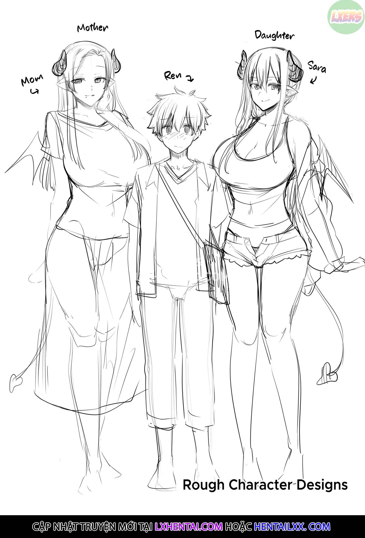 Đọc truyện hentai Những quý cô Succubus trong sứ mệnh vắt sữa - Oneshot