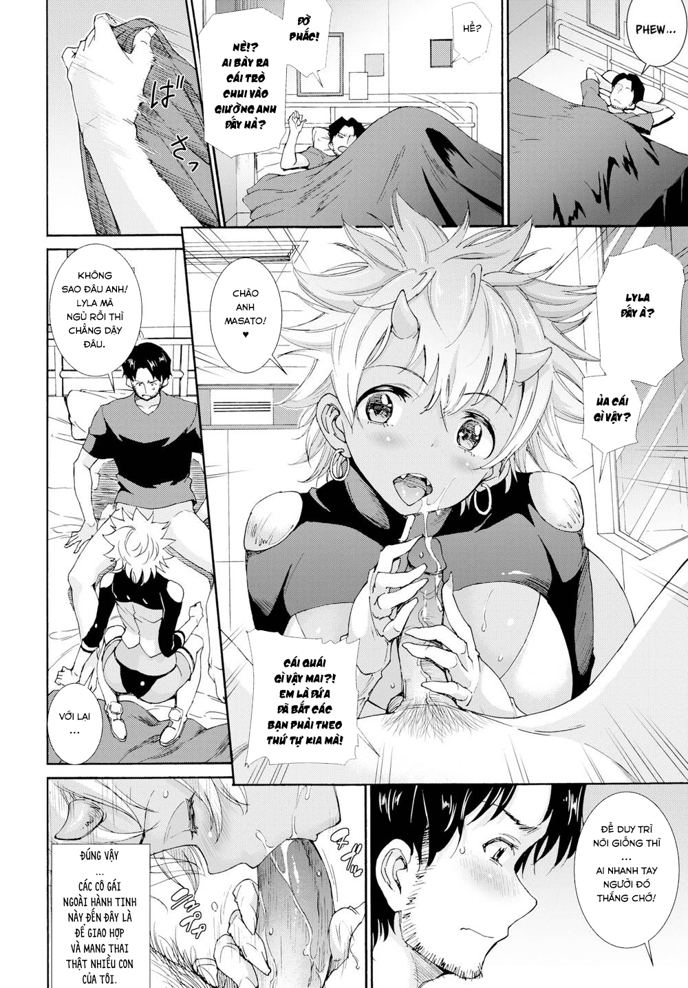 Đọc truyện hentai Chịch Sương Sương 3 Em Người Ngoài Hành Tinh! - Oneshot