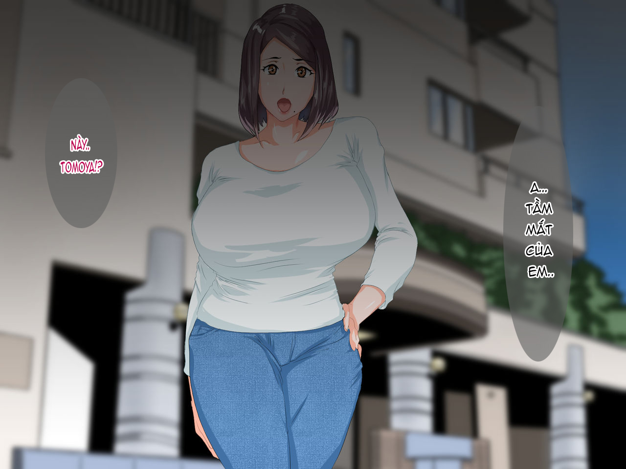 Đọc truyện hentai Yoru no Seikatsu de Mitasarenai Bakunyuu Hitozuma Oba-san to. - Chap 1