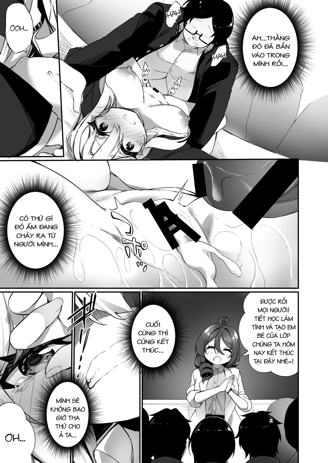 Đọc truyện hentai Ninshin Shussan Taiken Gakushuu no Kyouzai ni Sareta Ore - Oneshot