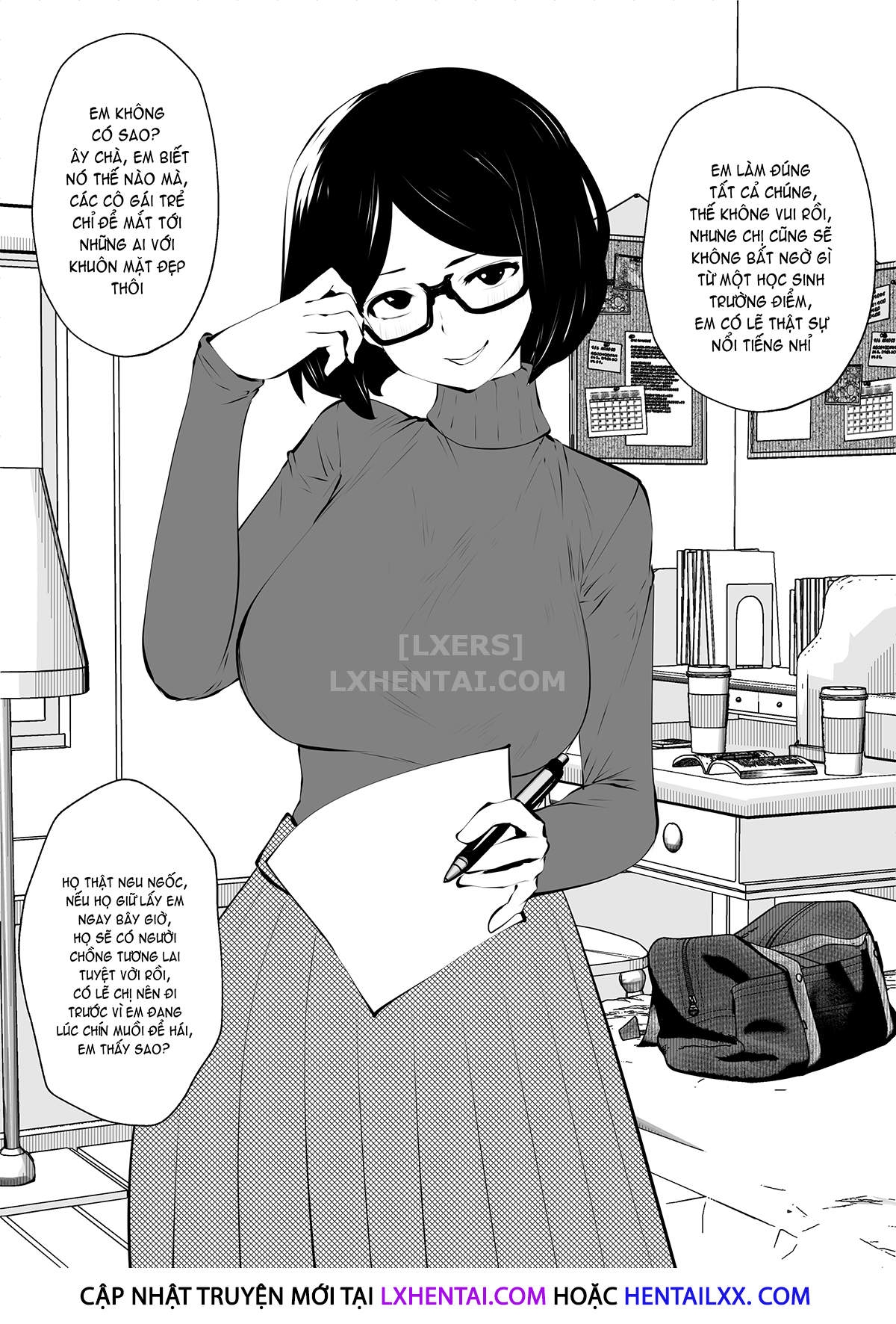 Đọc truyện hentai Ms. Black Rimmed Glasses - Oneshot