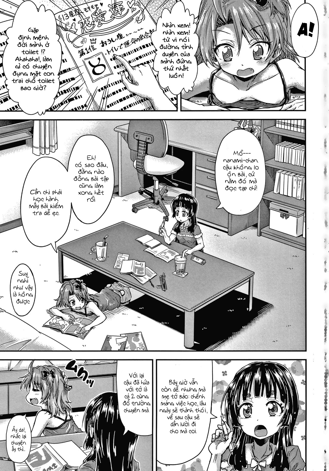 Đọc truyện hentai Trông vậy thôi nhưng chúng em có kinh nghiệm rồi đó ! - Chap 1, Gặp nanami-chan trong nhà vệ sinh nữ