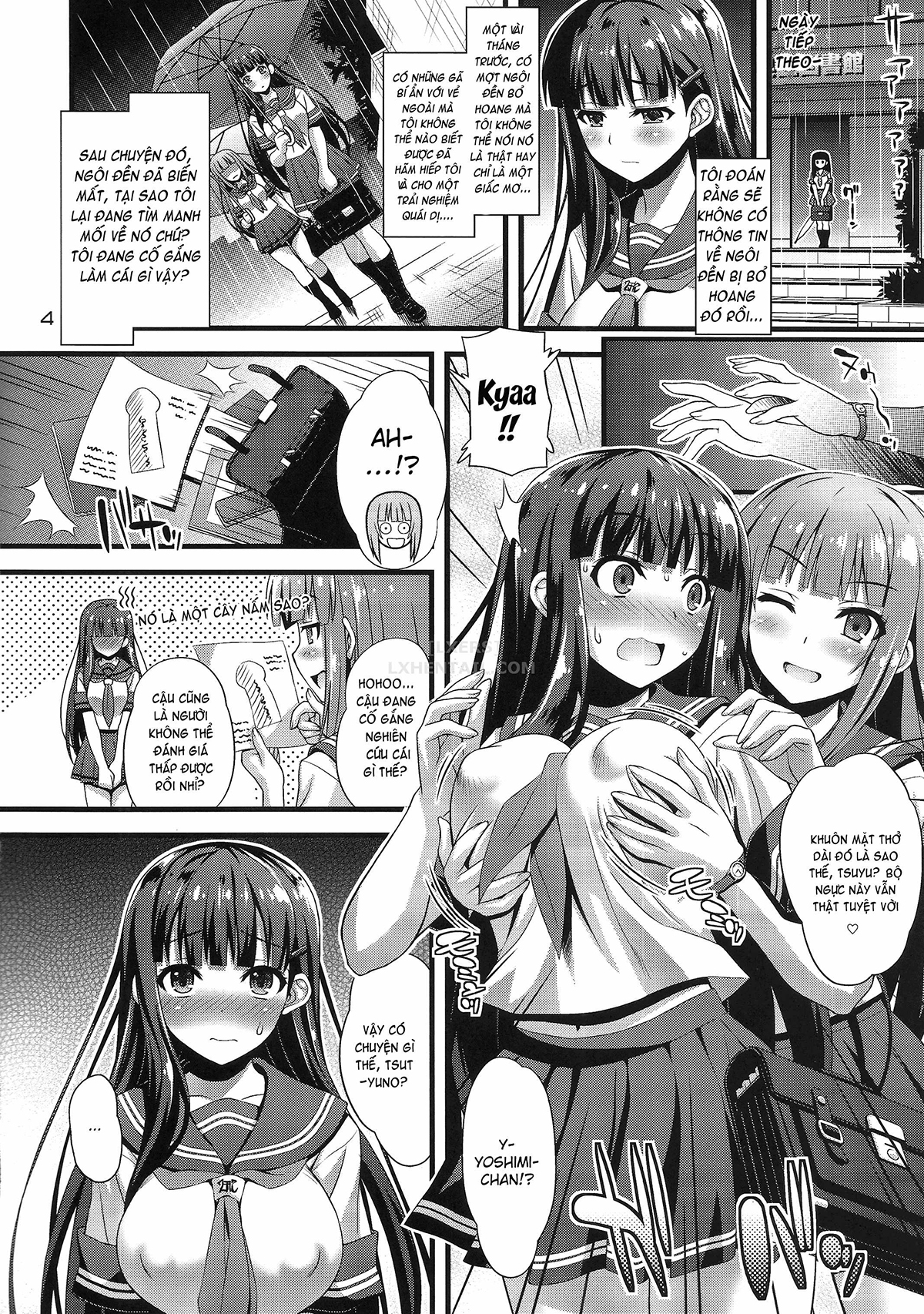 Đọc truyện hentai Niku Miko No Utage - Chap 2 ~Nure Ochi No Nie~