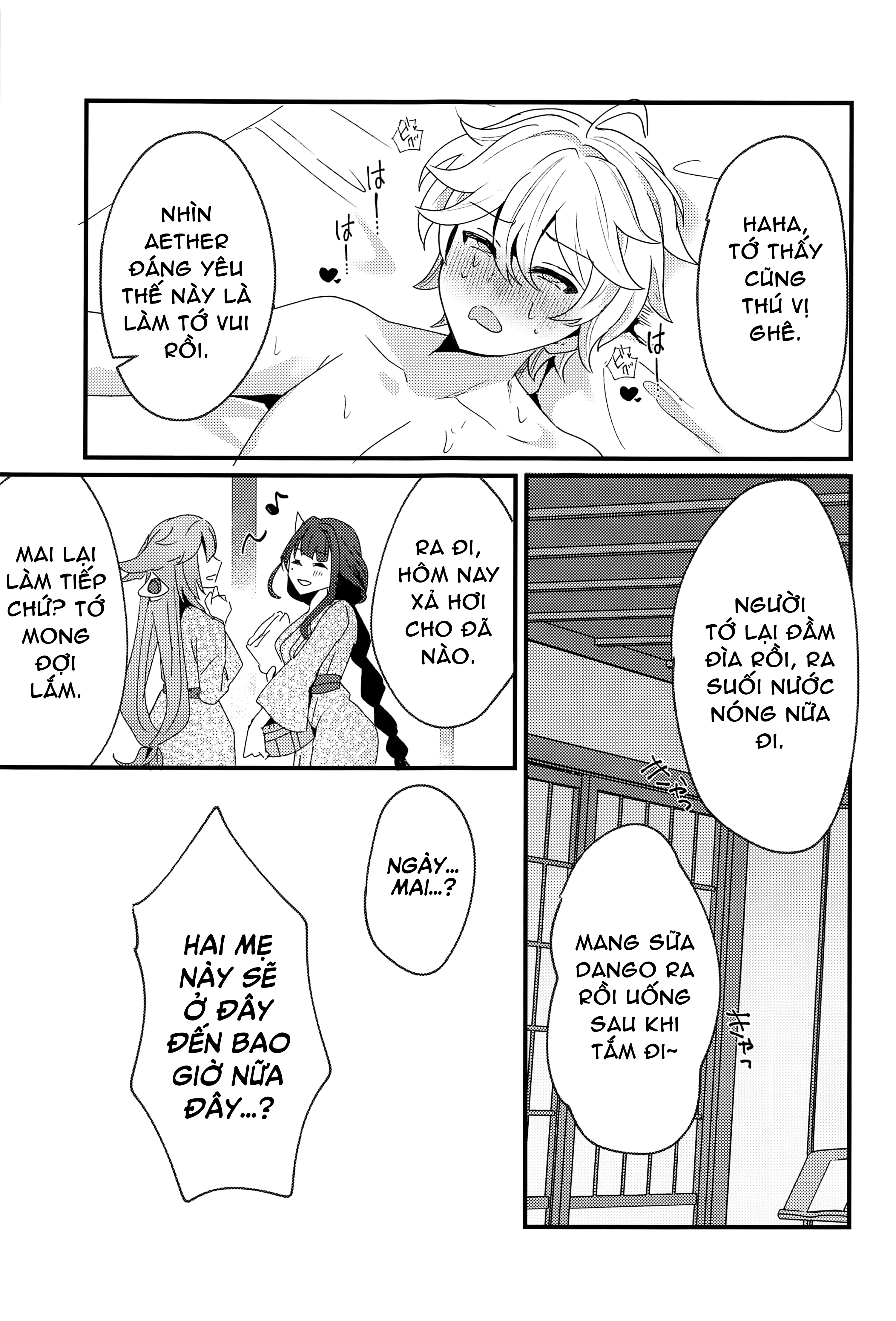 Đọc truyện hentai Kì nghỉ tại suối nước nóng Inazuma - Khổ thân ông cháu:))))