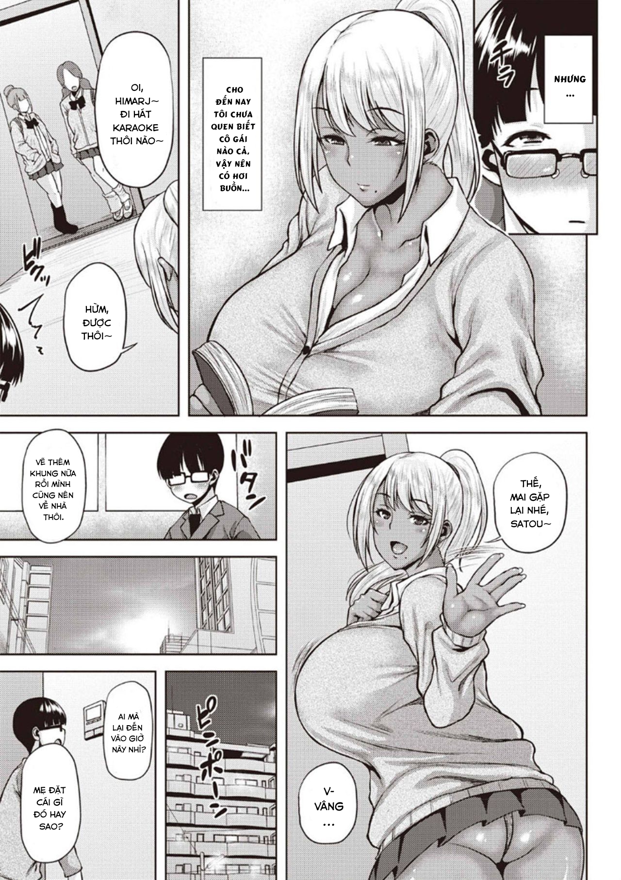 Đọc truyện hentai Manken no Kuro Gal Senpai! - Chap 1