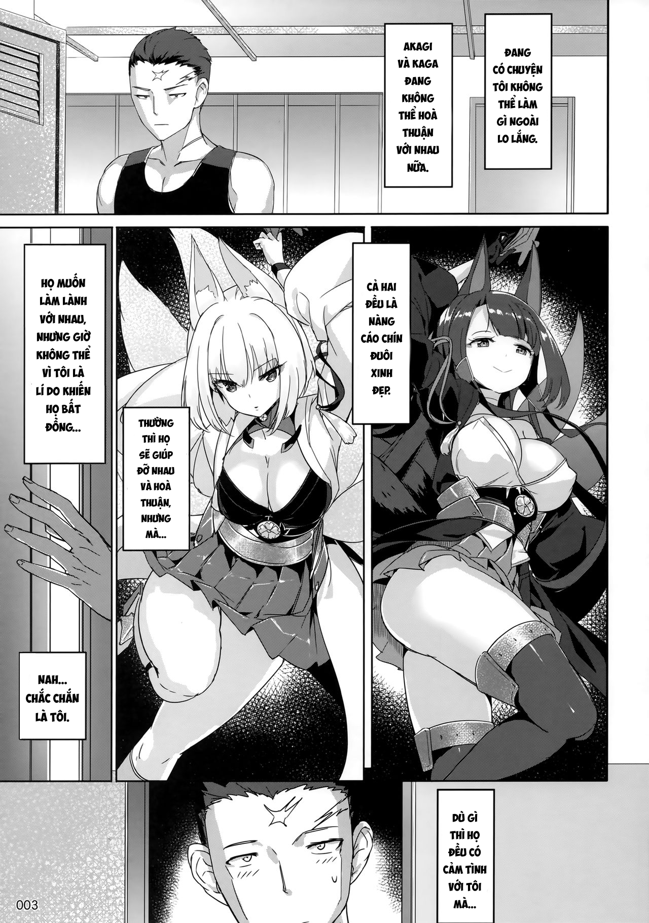 Đọc truyện hentai Akagi Kaga Don - Oneshot