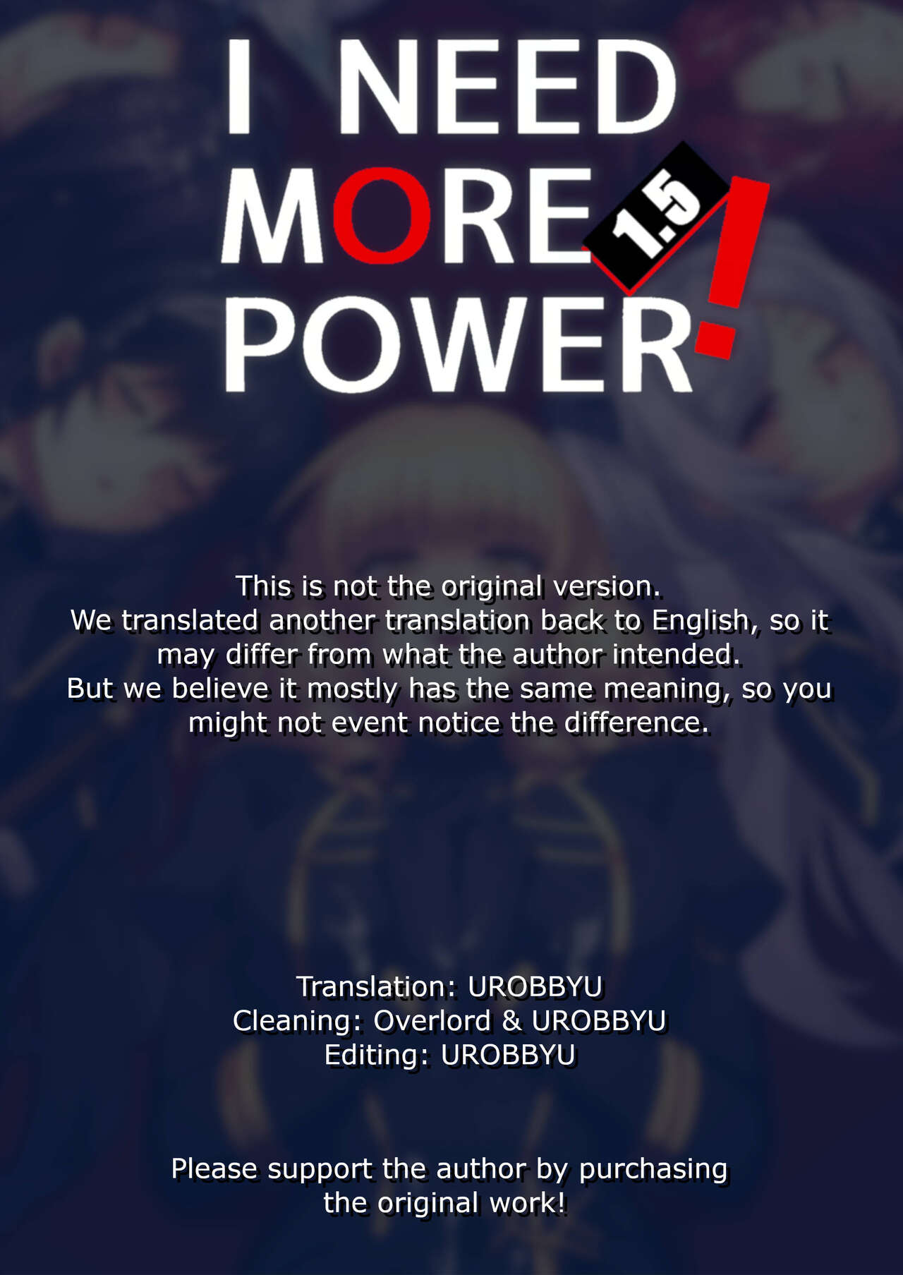 Đọc truyện hentai TÔI CẦN SỨC MẠNH HƠN NỮA! - Chap 1.5