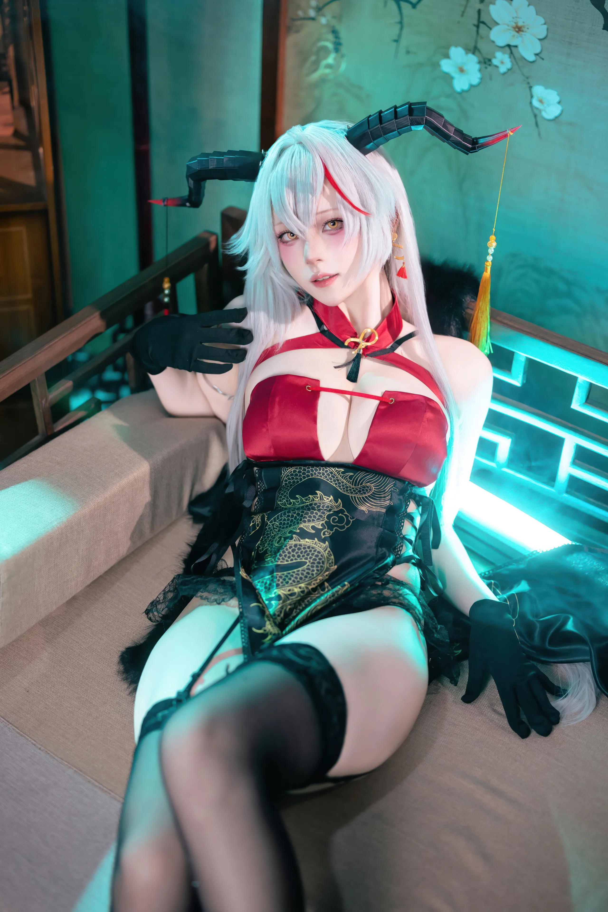 Đọc truyện hentai Tuyển tập Albums siêu phẩm Cosplay - Chap 1125 - Yukako - Azur Lane Aegir Cheongsam