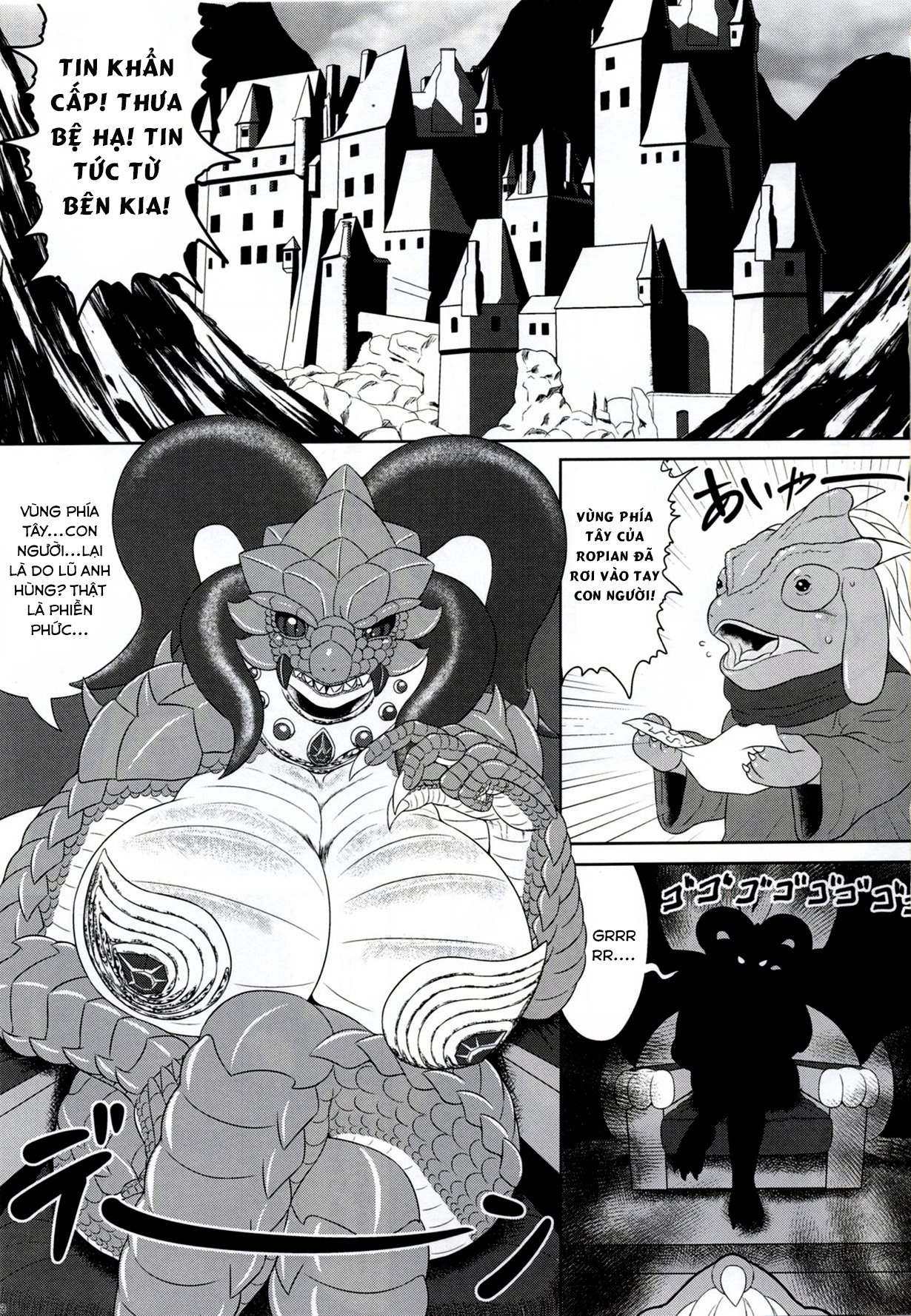 Đọc truyện hentai (Kemoket 6) Banouki Ryuumaouden - Oneshot