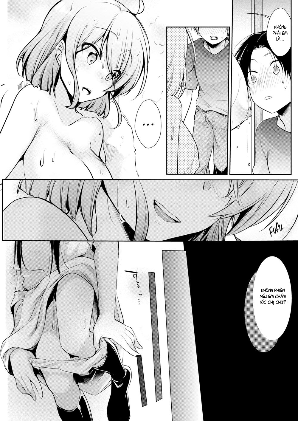 Đọc truyện hentai Tình Huống Khó Đỡ Của 3 Chị Em - Oneshot