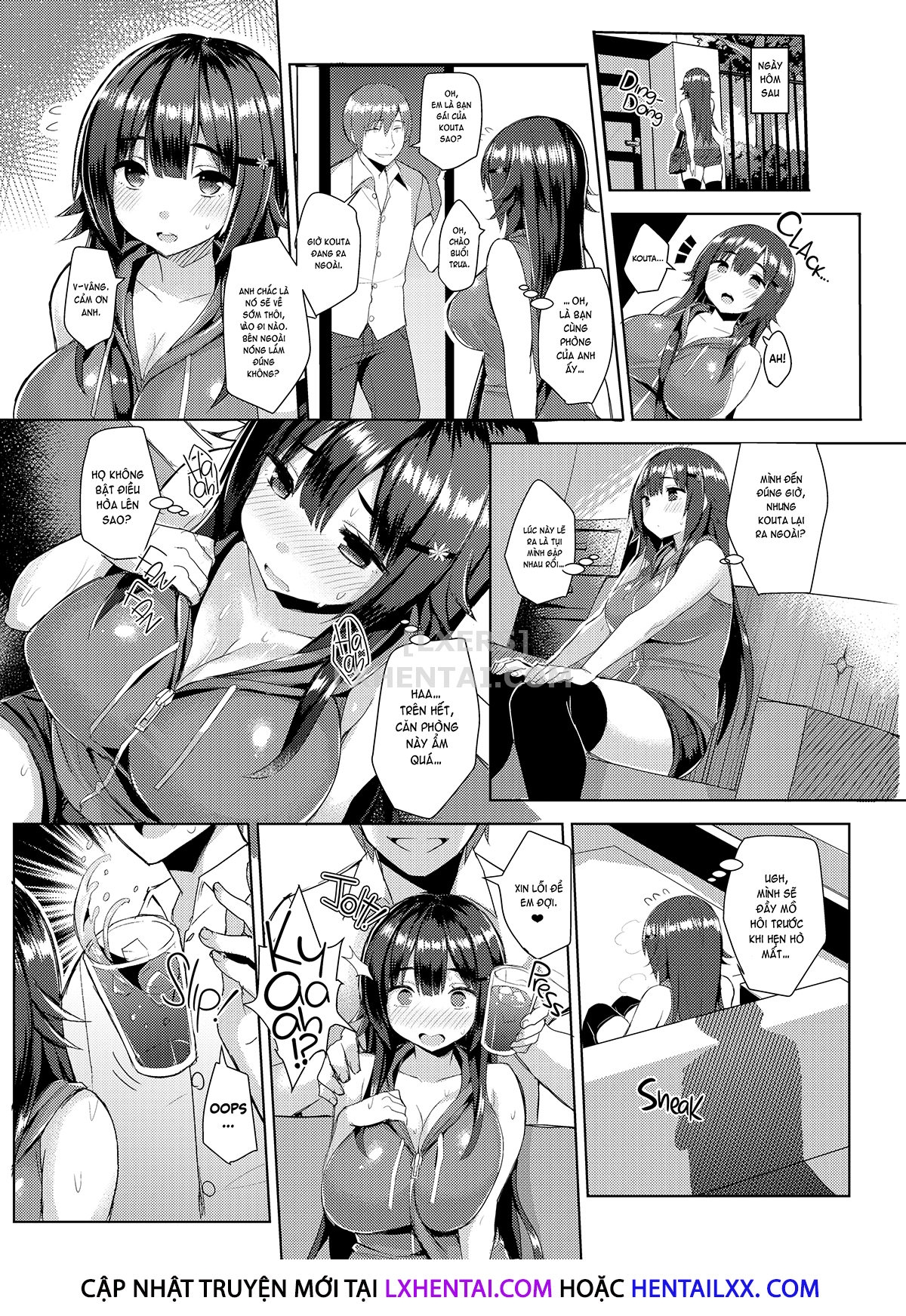 Đọc truyện hentai Curvy Tales - Chap 3 - Urge to NTR a Girlfriend in a School Swimsuit