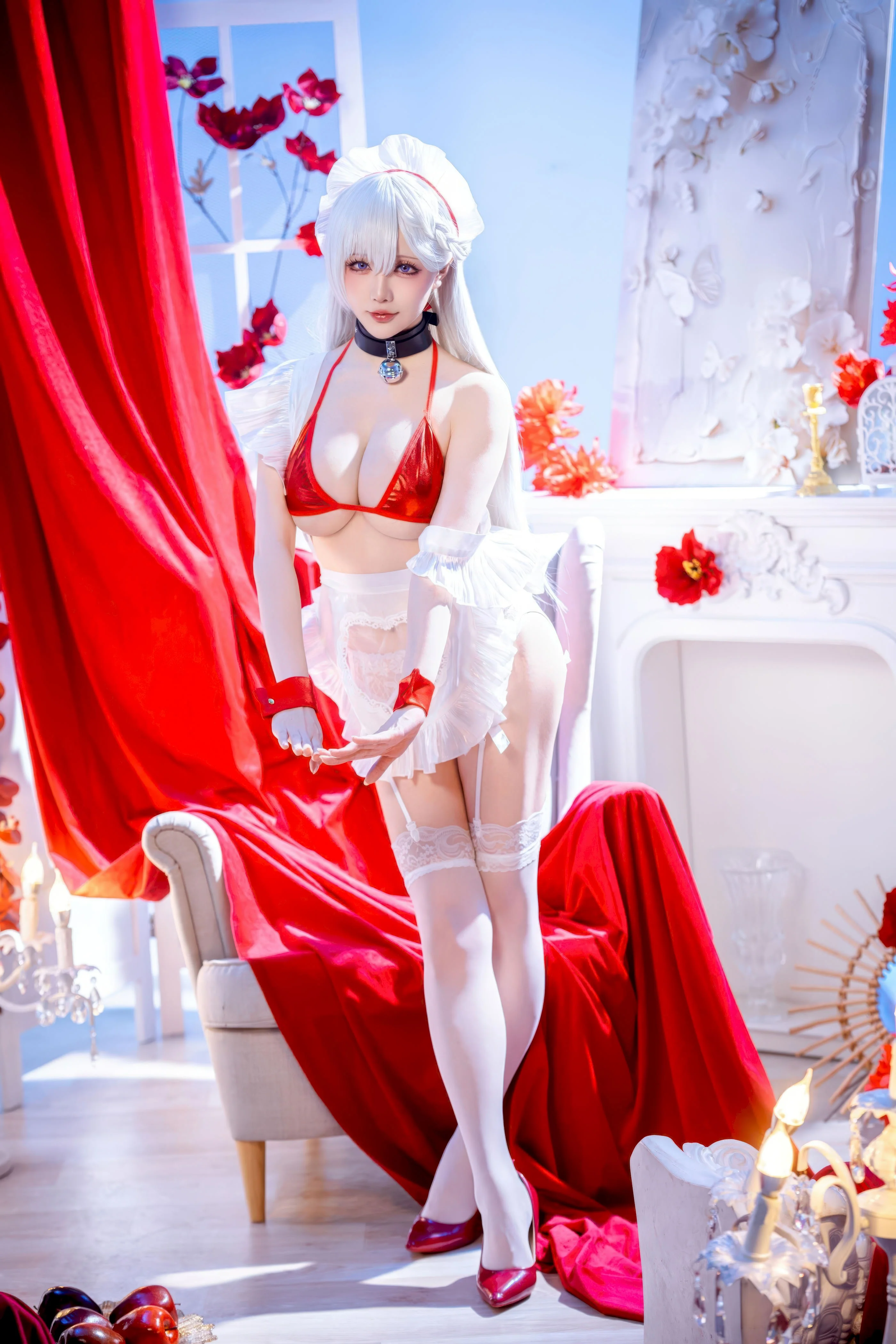 Đọc truyện hentai Tuyển tập Albums siêu phẩm Cosplay - Chap 1434 - Starry Night - (First Half) Azur Lane Belfast