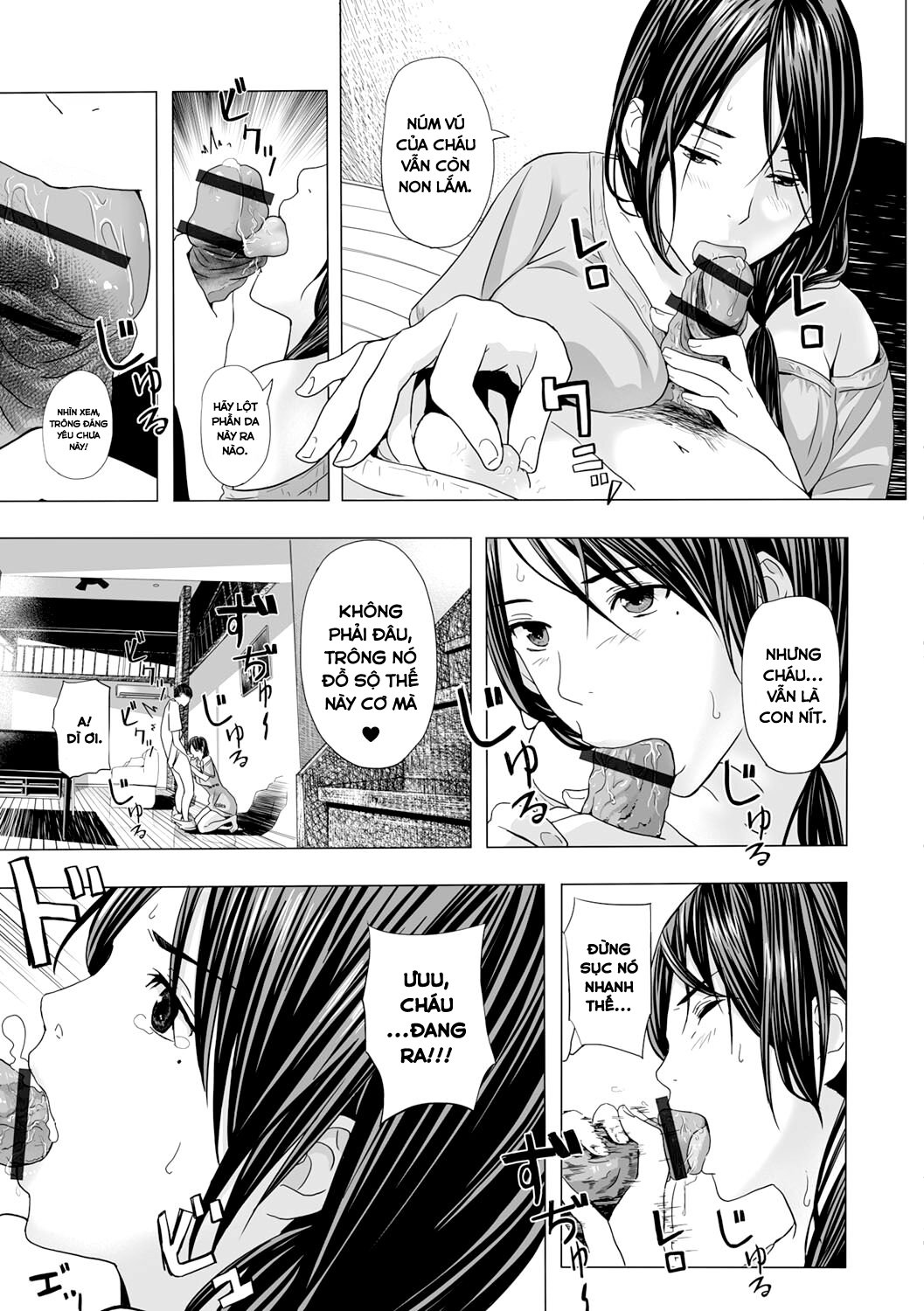 Đọc truyện hentai Atsui Natsu, Oba no Ie de... - Oneshot