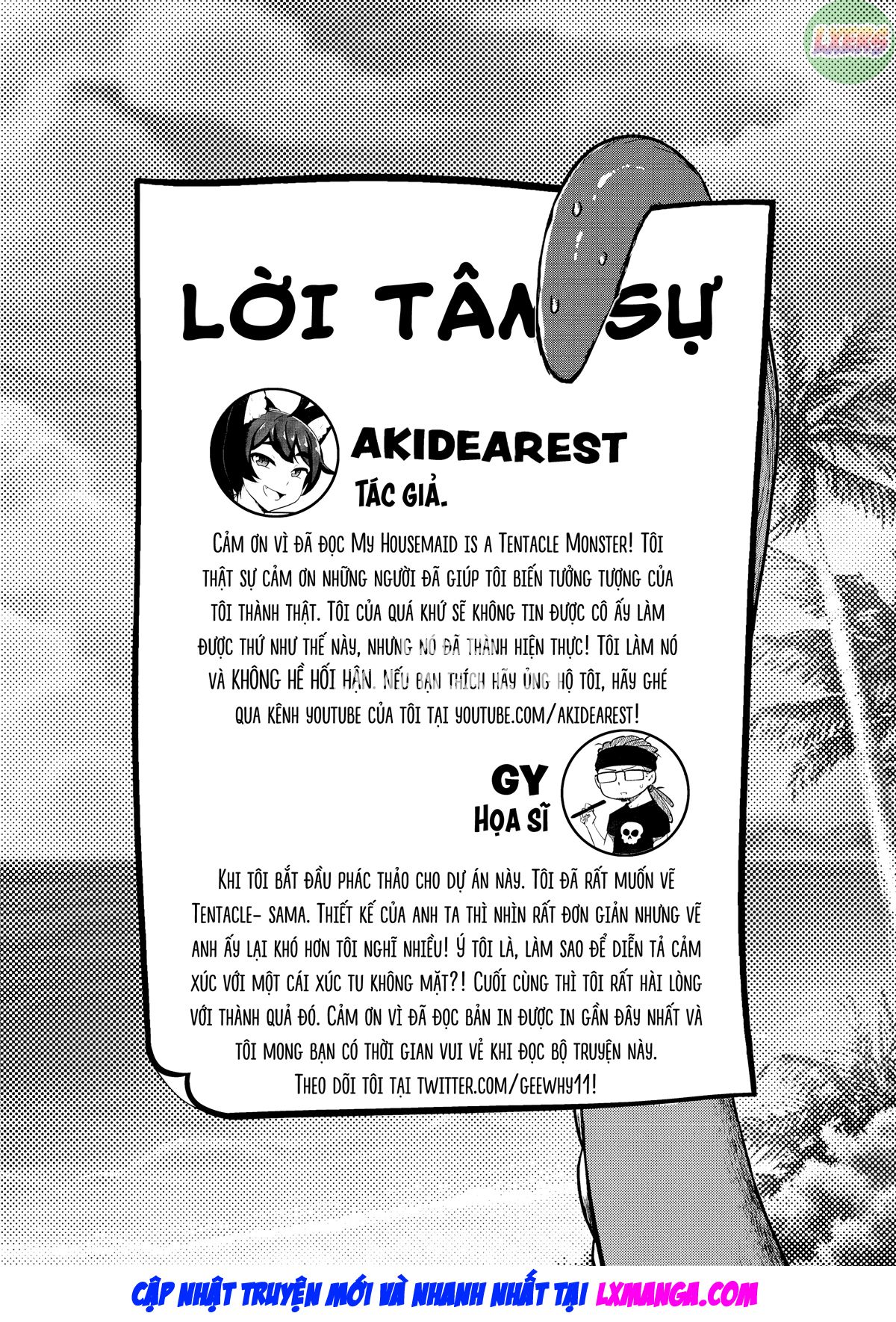 Đọc truyện hentai Người hầu của tôi là quái vật xúc tu - Chap 4 - [END]