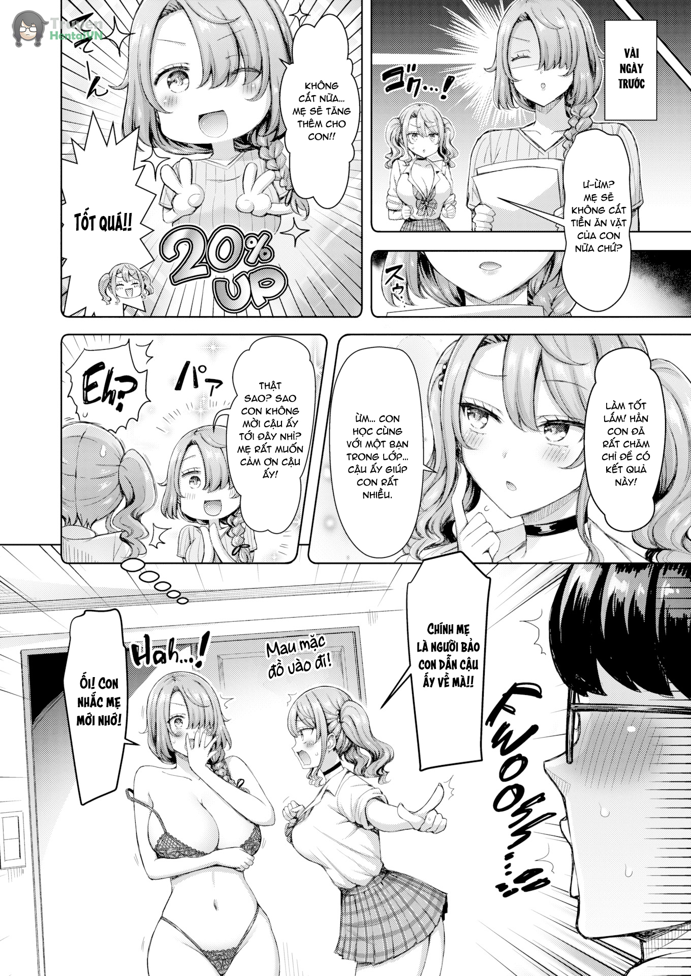 Đọc truyện hentai Nàng Gyaru và mẹ của cô ấy - Oneshot