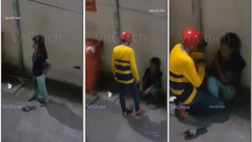 ⁣Tài Xế Bee Thiếu Thốn Đè Em Gái Ăn Xin Ngoài Đừng Vắng Để Đụ - Sex quay lén