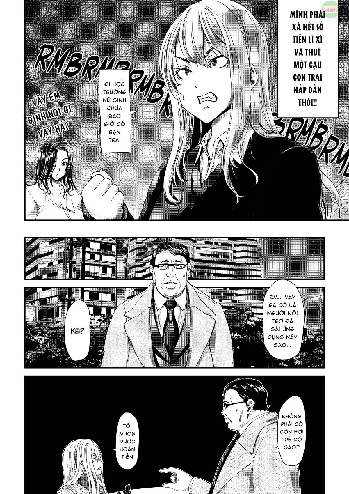 Đọc truyện hentai Cặc cho thuê: Chị em nhà Akiyama - Chap 3