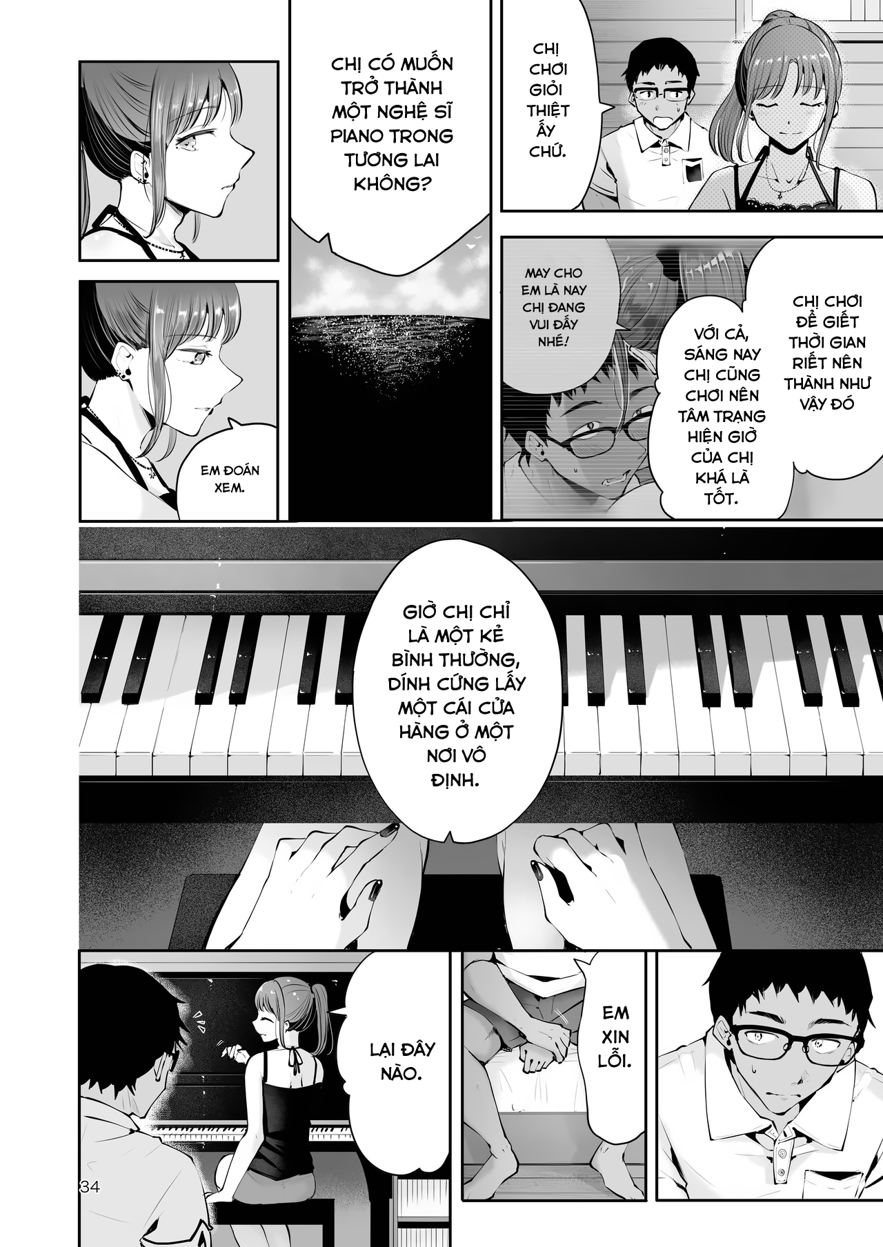 Đọc truyện hentai Chốn bình yên giữa trời xanh và biển rộng! - Oneshot