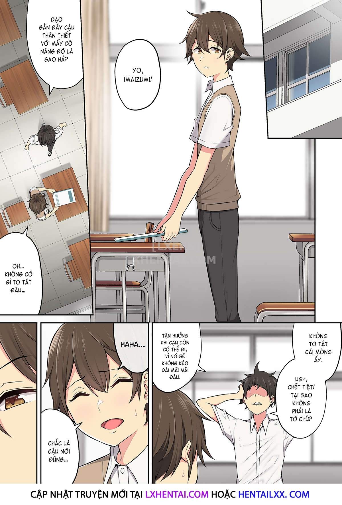 Đọc truyện hentai Imaizumi đưa cả bầy Gyaru về nhà mình - Chap 3