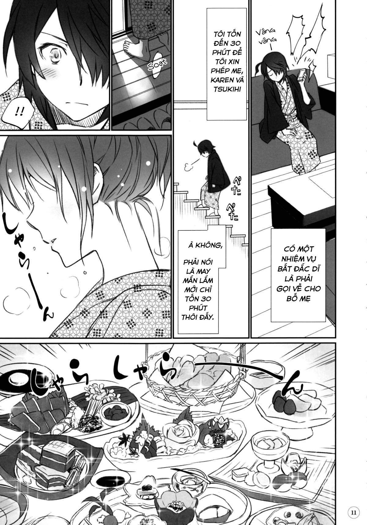 Đọc truyện hentai Hitagi family (Bakemonogatari) - Chap 1