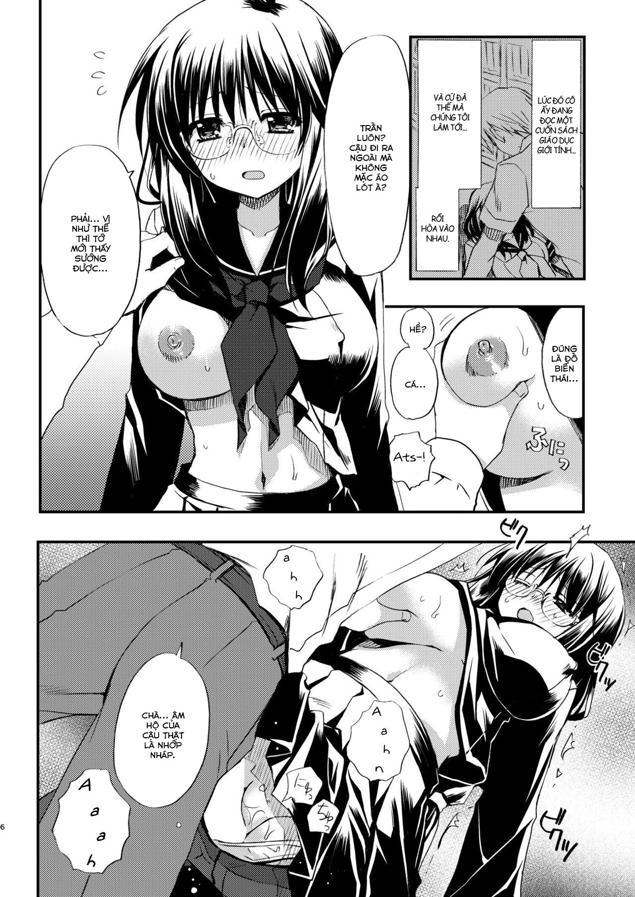 Đọc truyện hentai Toshoshitsu no Kanojo - New version - Oneshot