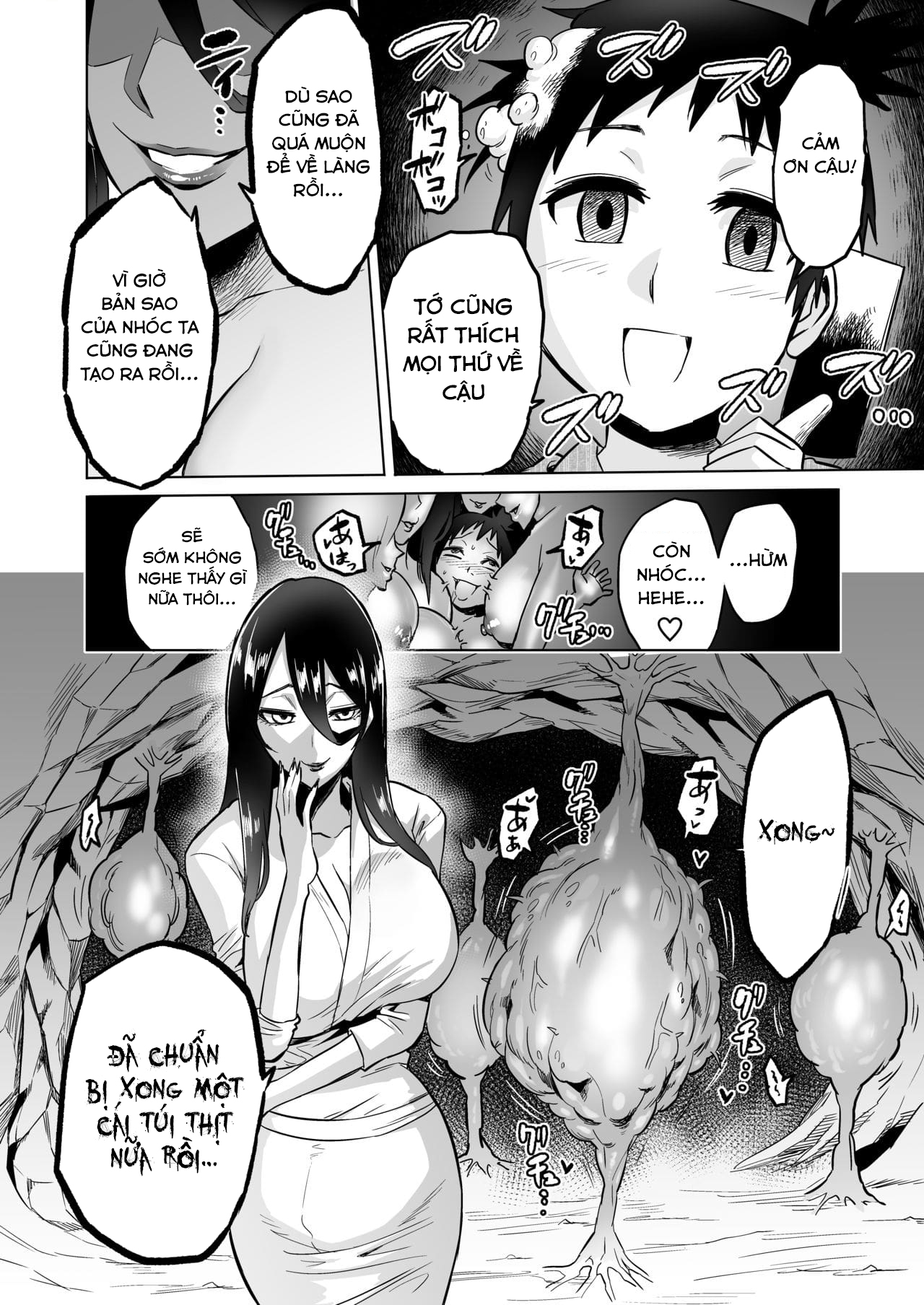 Đọc truyện hentai Warabe Kui ~Mori no Oku de Bijo Youkai ni Yuuwaku sarete~ - Oneshot