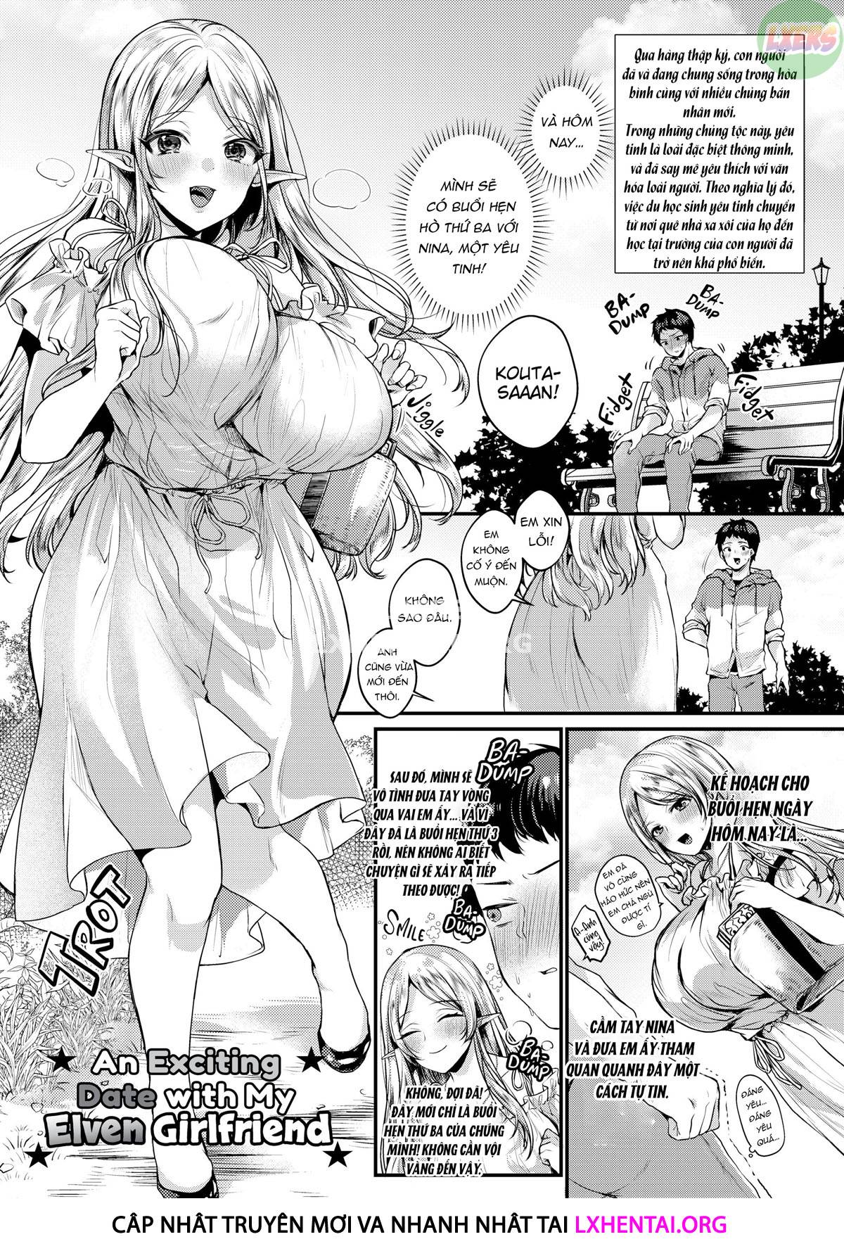Đọc truyện hentai Ngất ngây ngọt ngào nóng bỏng - Chap 1 - An Exciting Date with My Elven Girlfriend
