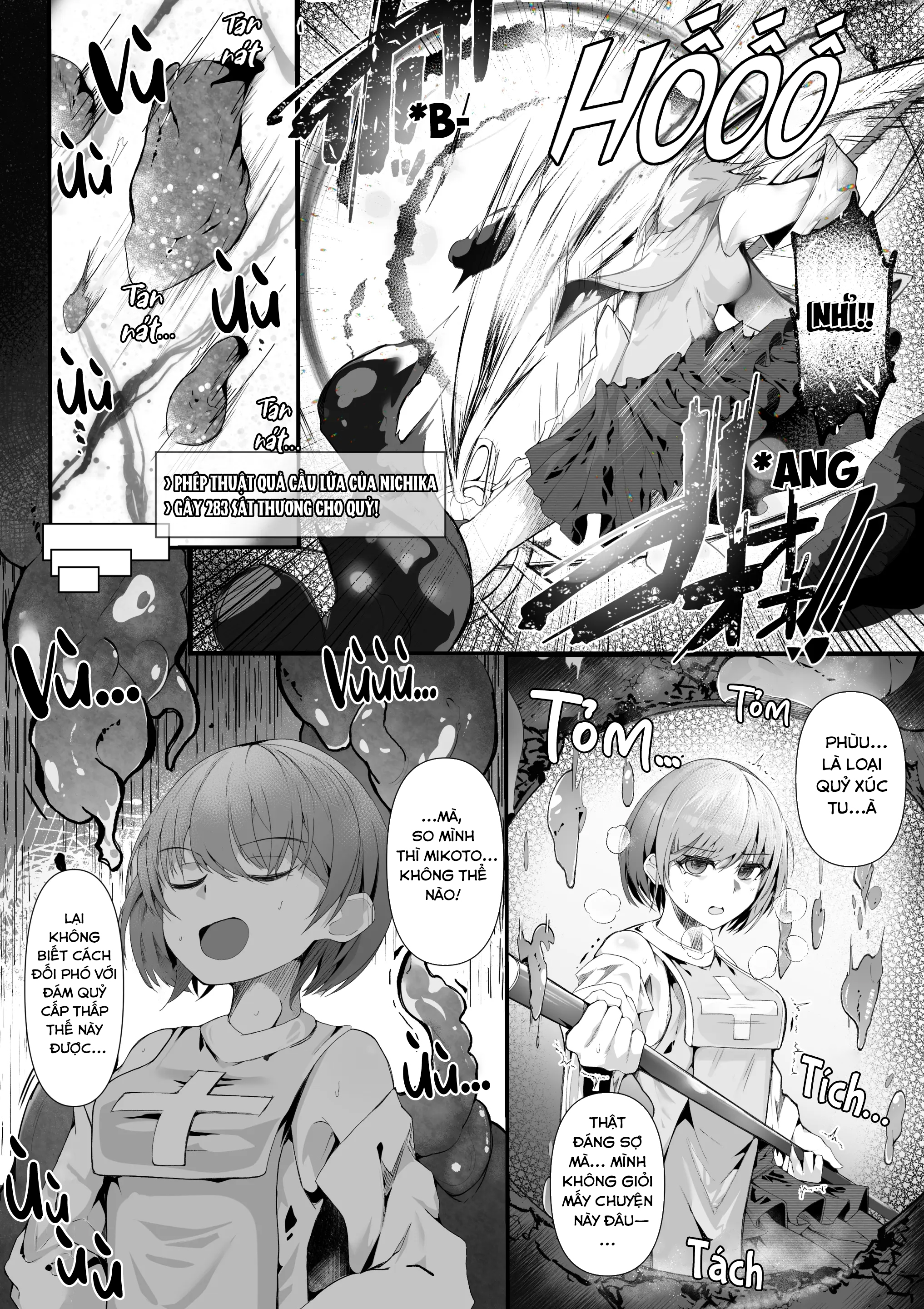 Đọc truyện hentai Câu chuyện về Nichika một nữ tu sĩ bị lũ quỷ xúc tu hãm hiếp - Oneshot