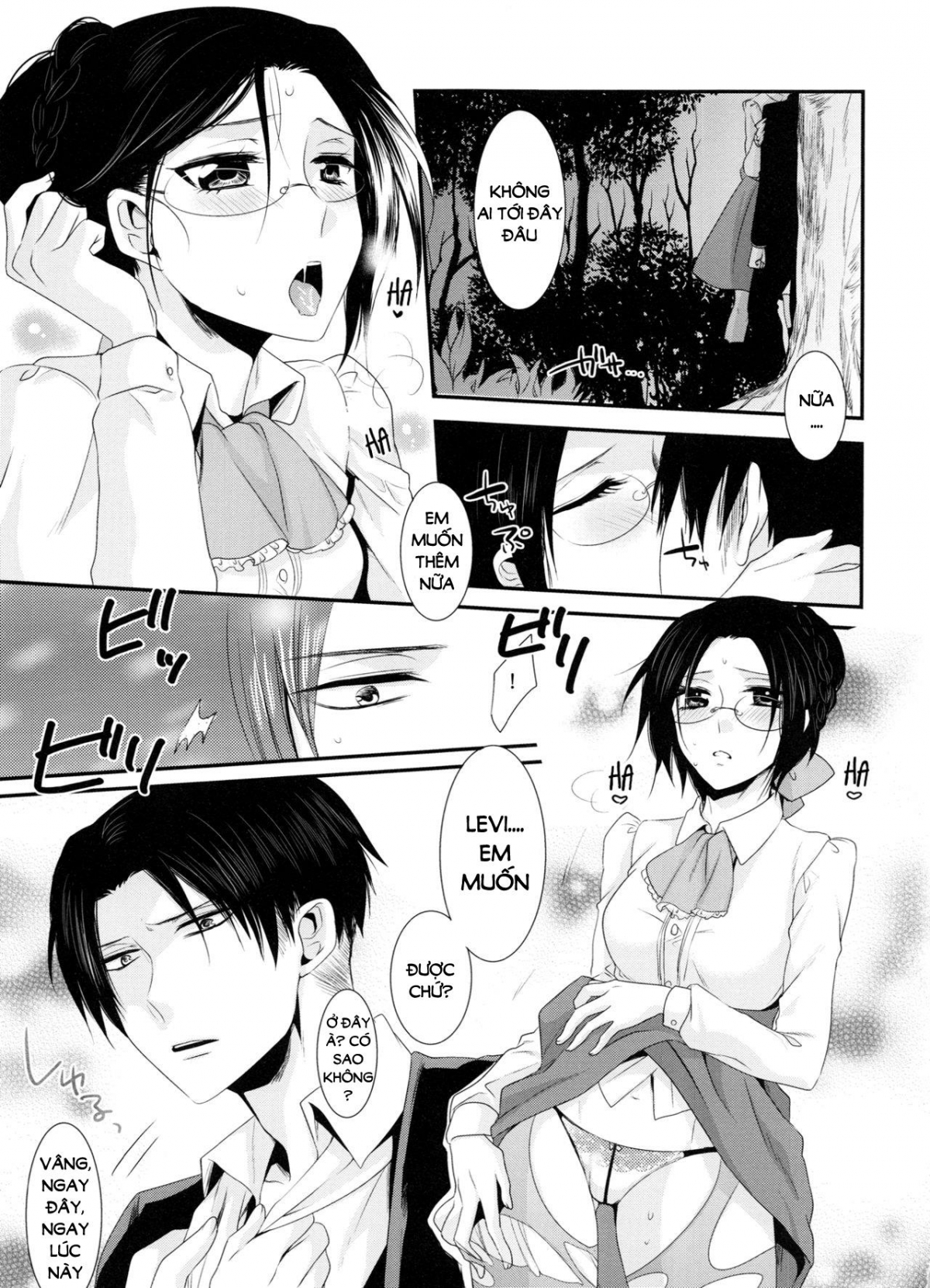 Đọc truyện hentai Kiss me once again (Shingeki no Kyojin) - Chap 4
