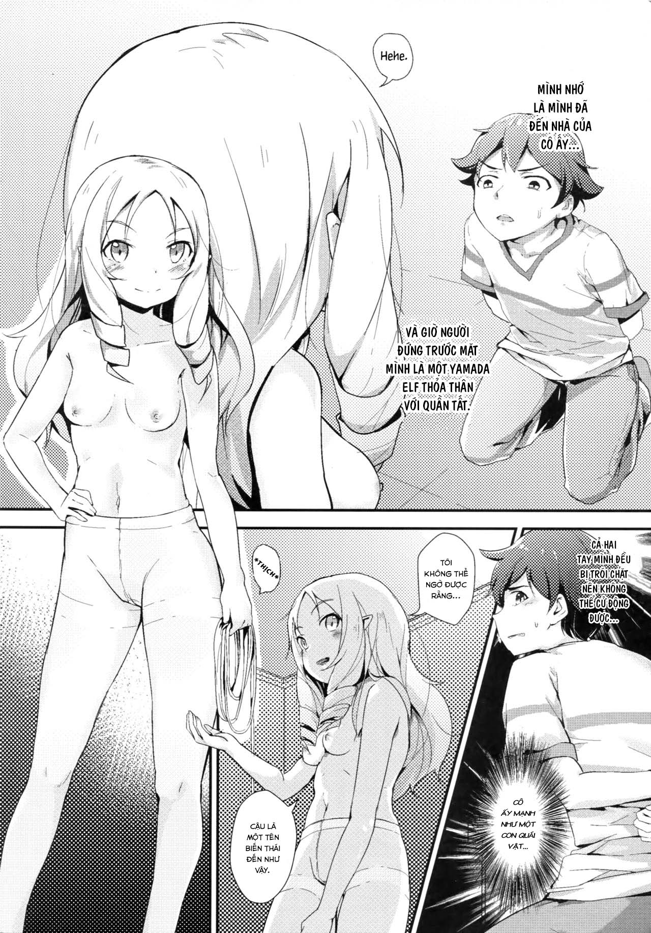 Đọc truyện hentai Yamada Elf và quần tất khiêu gợi (Eromanga Sensei) - Oneshot