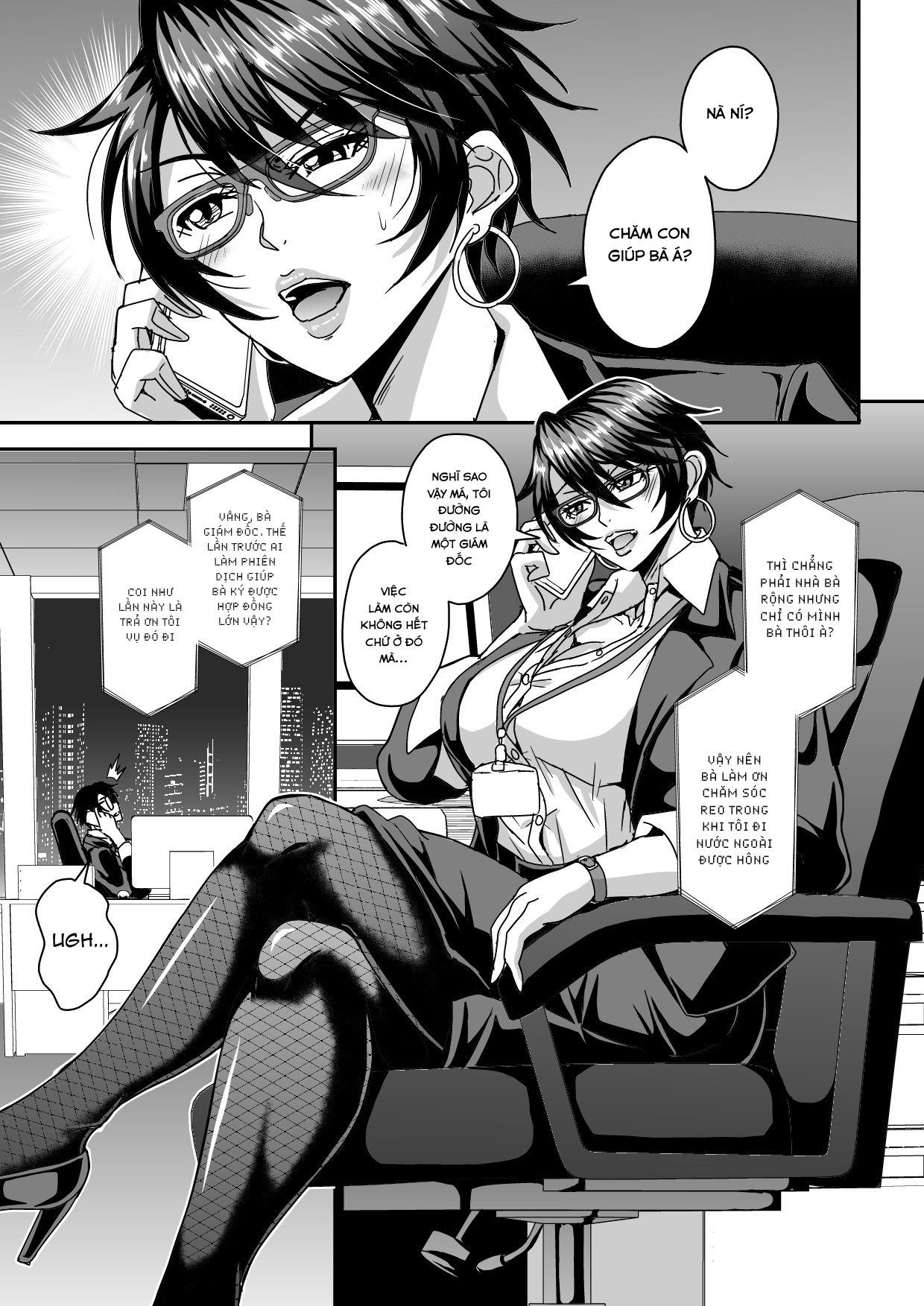 Đọc truyện hentai Alofou độc thân và mối quan hệ với con trai của bạn cô - Chap 1