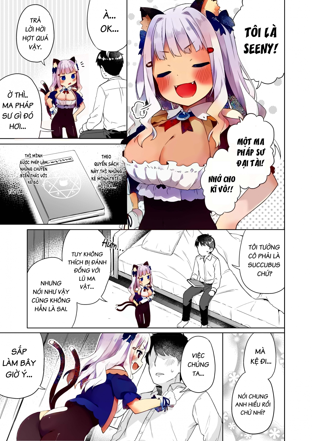 Đọc truyện hentai Hirotta Madousho de Chinmai Nekomimi-chan to Ecchi Dekiru Hon - Oneshot nứng