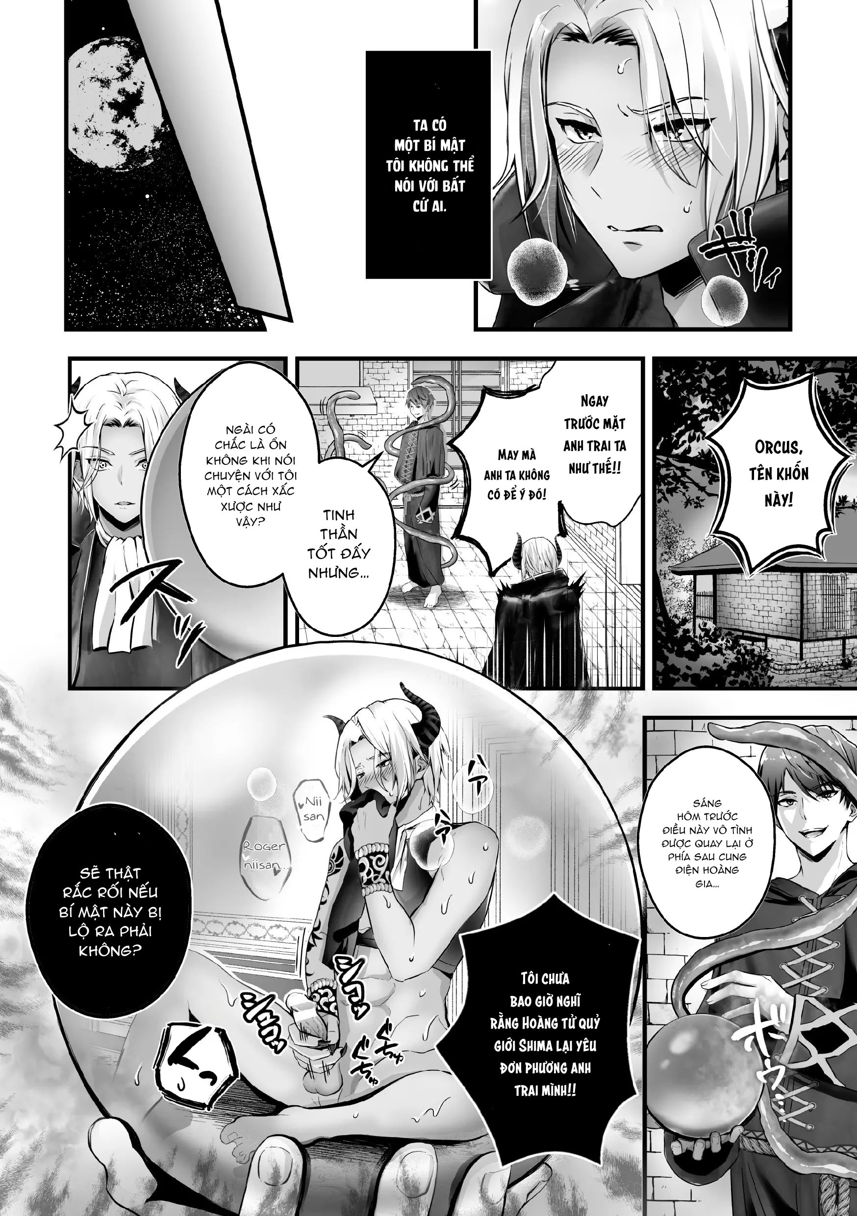 Đọc truyện hentai Hoàng tử ma giới sa ngã trở nên nữ tính nô lệ của xúc tu - Chap 1