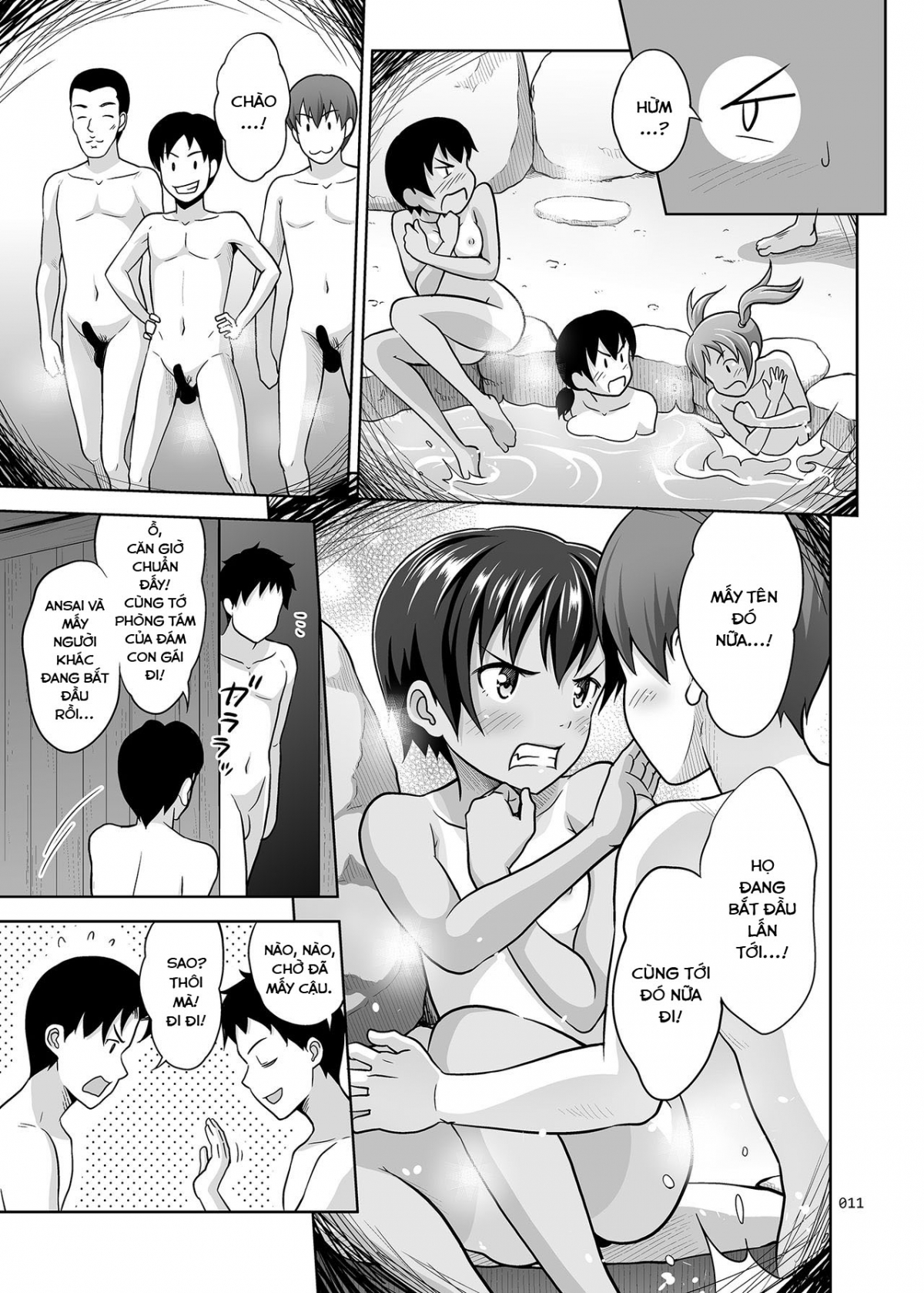 Đọc truyện hentai Ikumonogakari Deluxe Ban - Chapter 2: Buổi ngoại khóa tại suối nước nóng