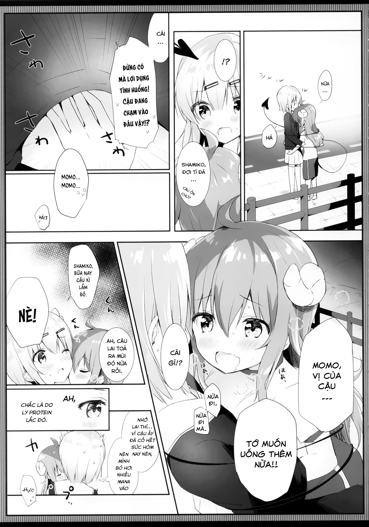 Đọc truyện hentai Shamiko wa Yokoshima Mazoku dattan da ne - Oneshot Ngọt