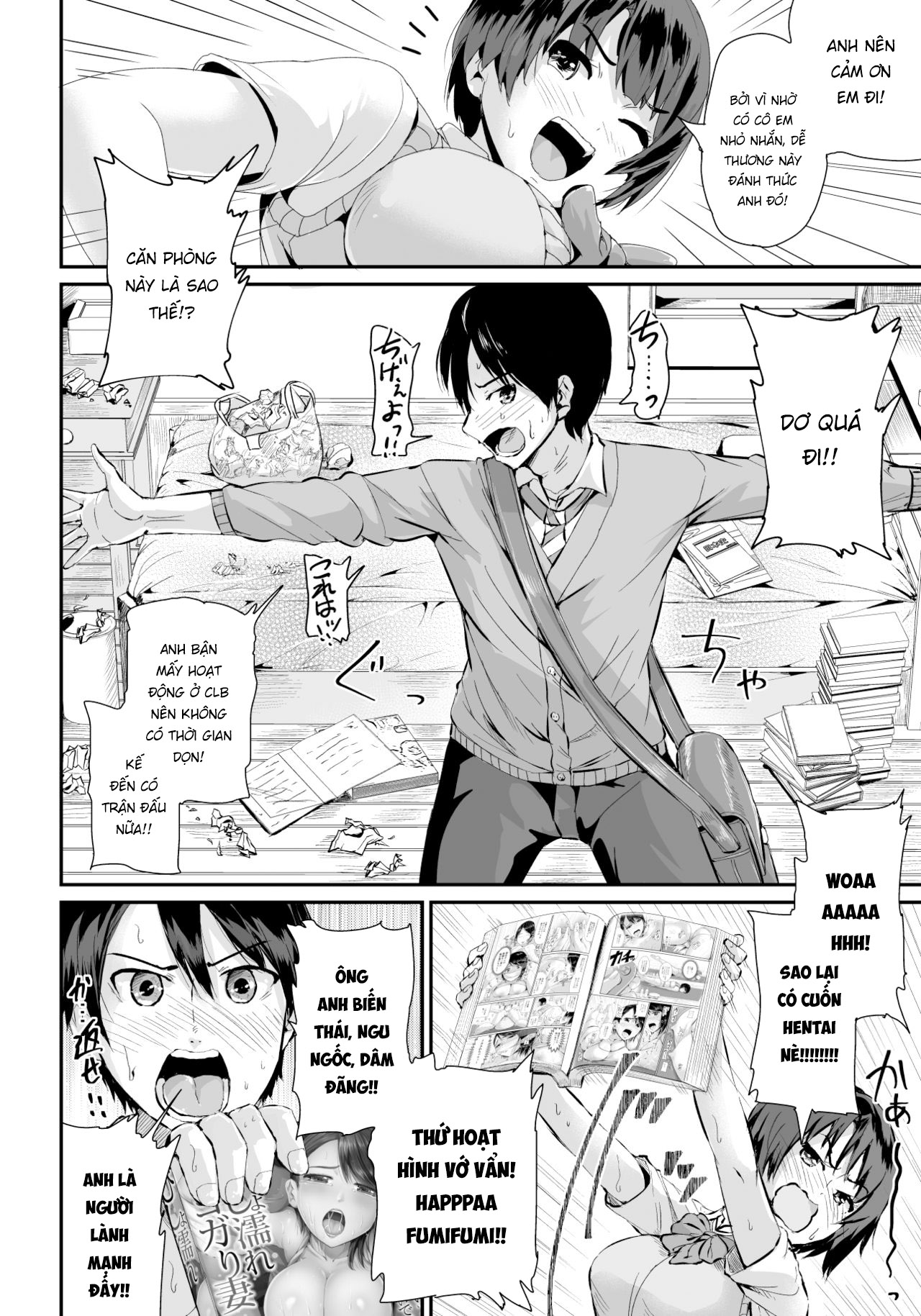 Đọc truyện hentai Doutei no Ore o Yuuwaku suru Ecchi na Joshi-tachi!? - Chap 1