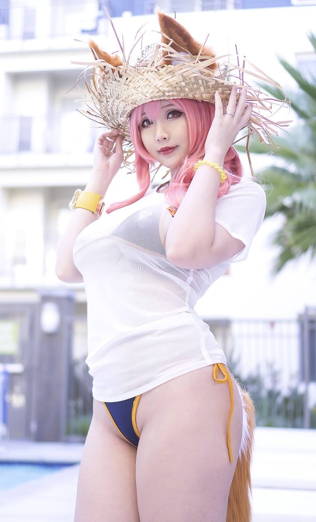 Đọc truyện hentai Tuyển tập Albums siêu phẩm Cosplay - Chap 1014 - Hana Bunny – Tamamo Bikini