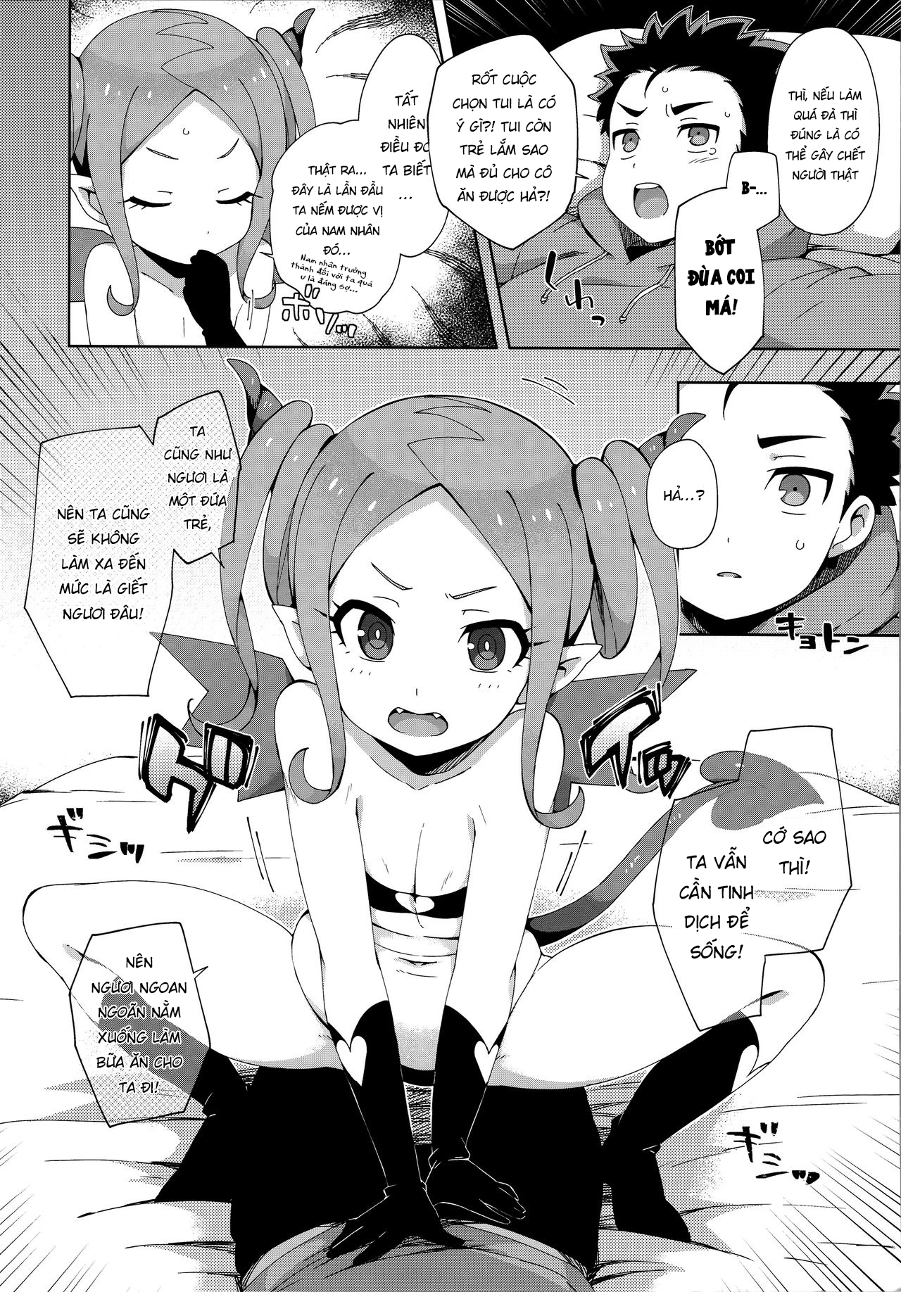 Đọc truyện hentai Hajimete wa Succubus - Oneshot