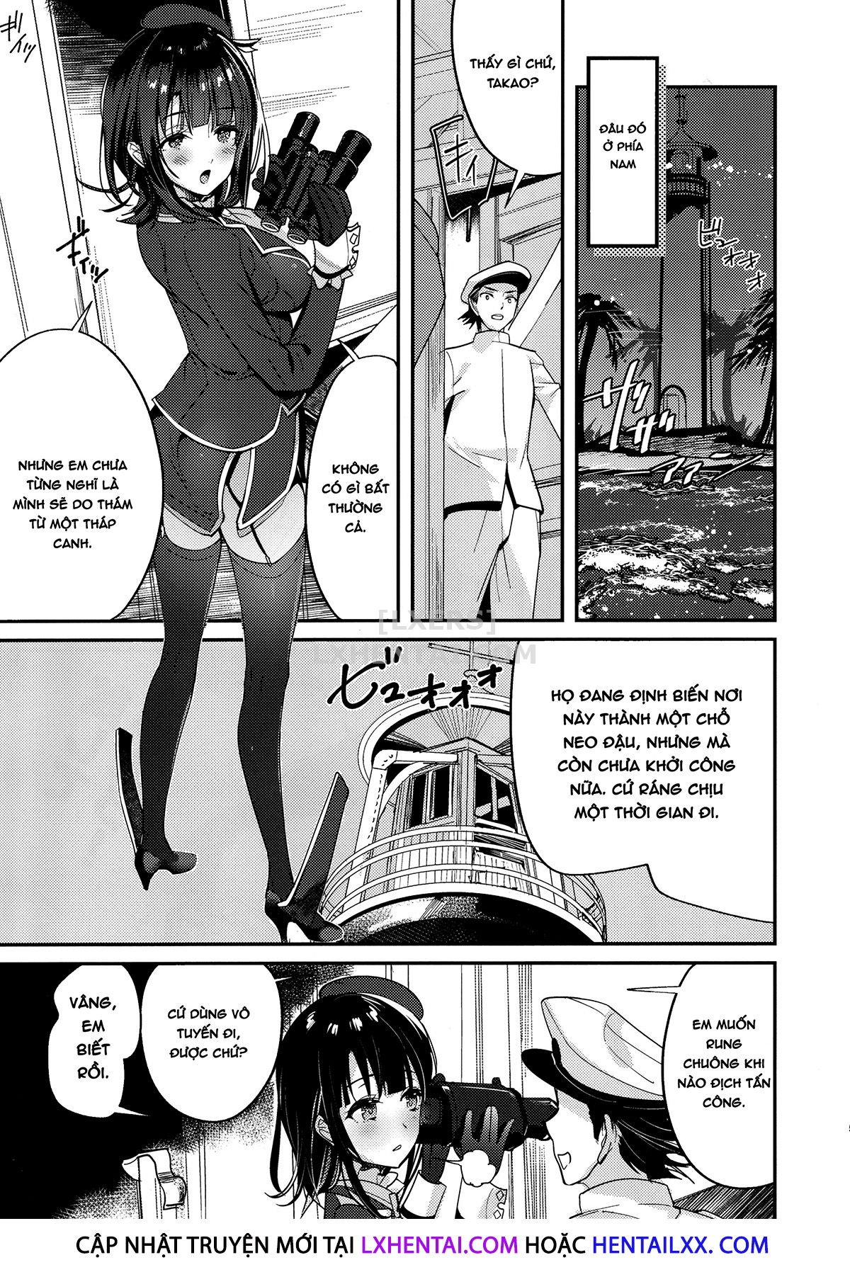 Đọc truyện hentai Takao Tou no Ue ni Itaru Haneru Thrill - Oneshot