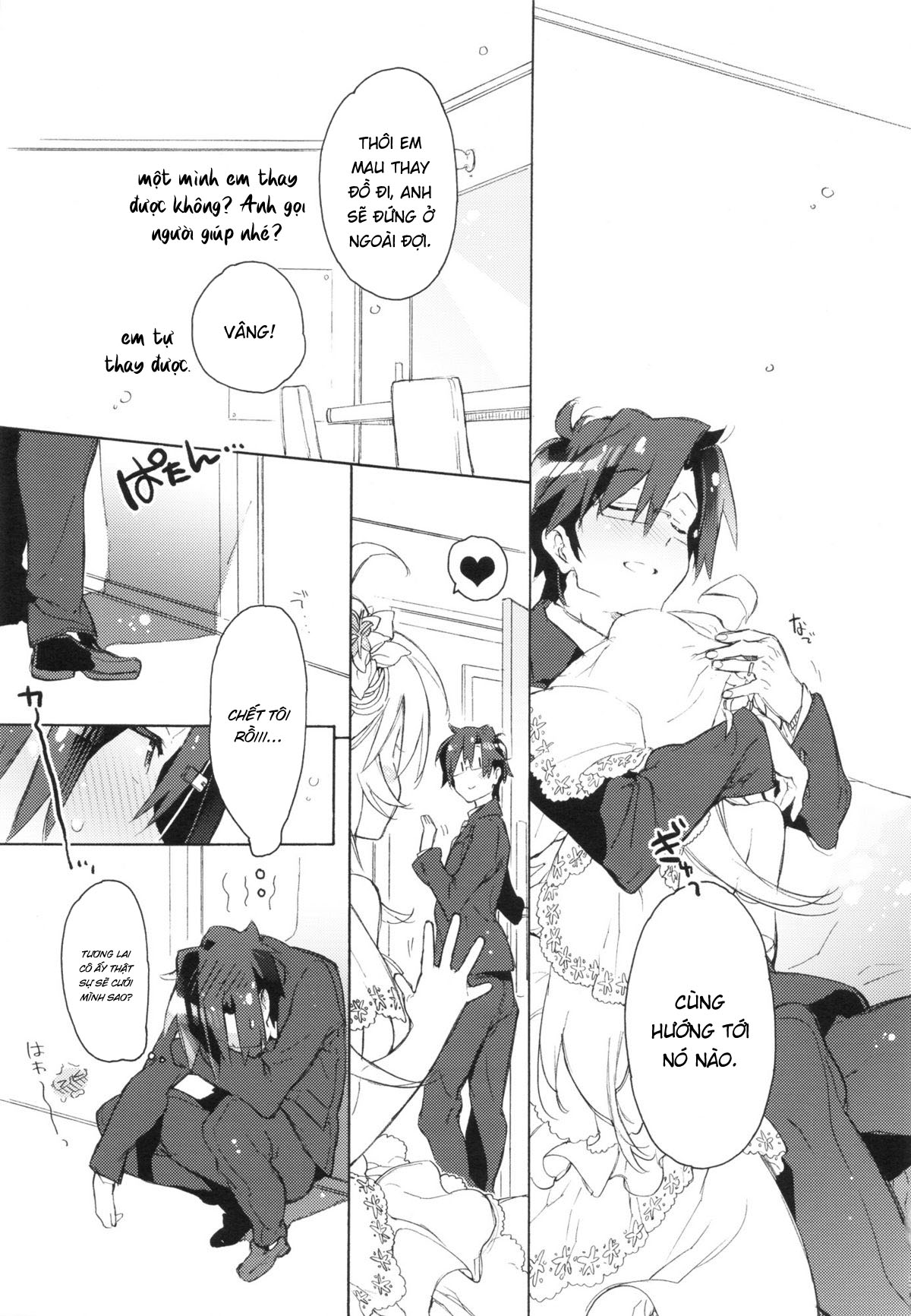 Đọc truyện hentai Miki Hoshii series - Anh đến để được yêu em với bó hoa trên tay