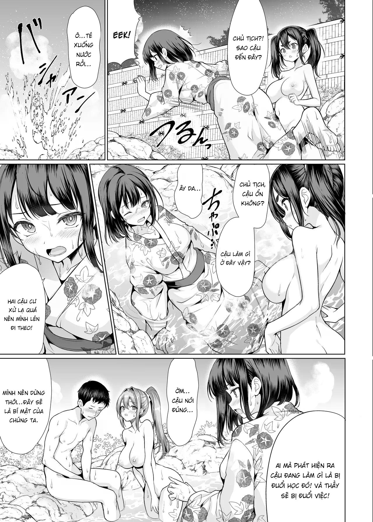 Đọc truyện hentai Onsen Haitte tara Joseito-tachi ga Osotte Kita - Oneshot