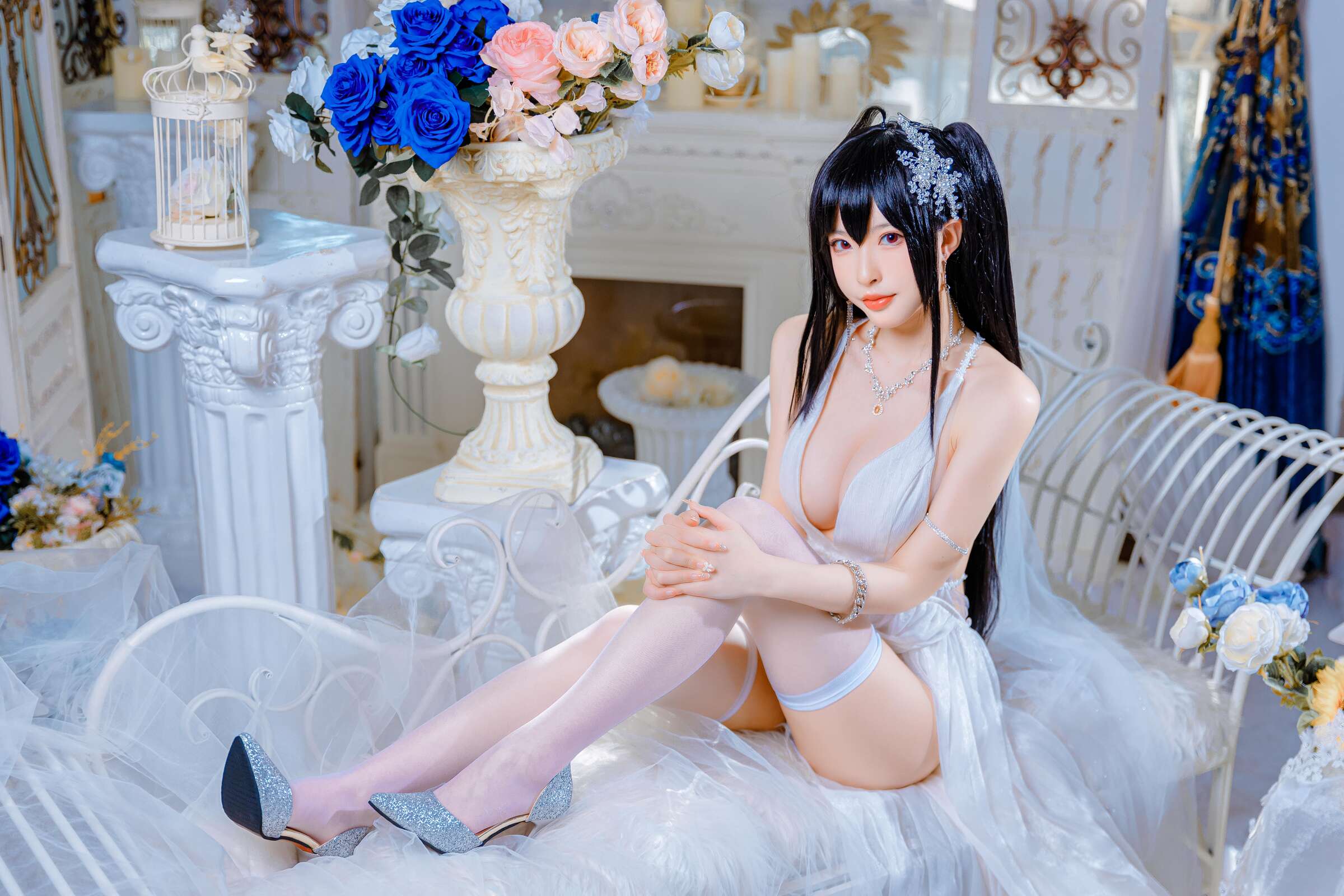 Đọc truyện hentai Tuyển tập Albums siêu phẩm Cosplay - Chap 525 - Shimizu Yuno - Taihou wedding dress