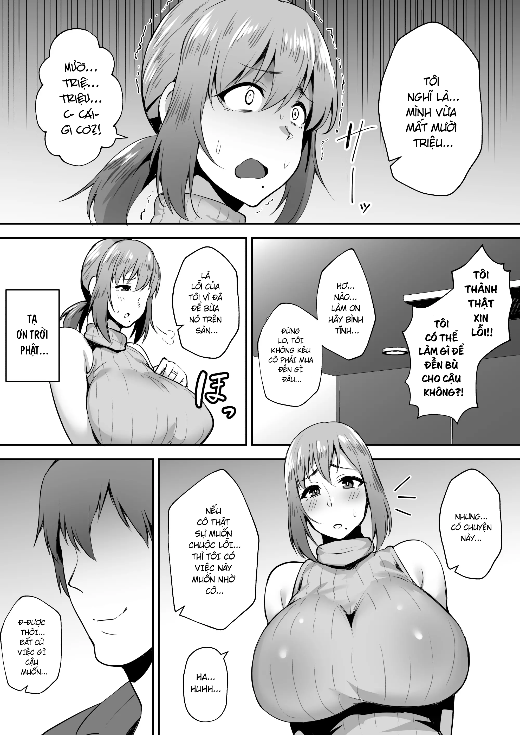 Đọc truyện hentai Vợ ngực bự Yoko - Làm bảo mẫu cho một cậu trai ở chung cư - Chap 1